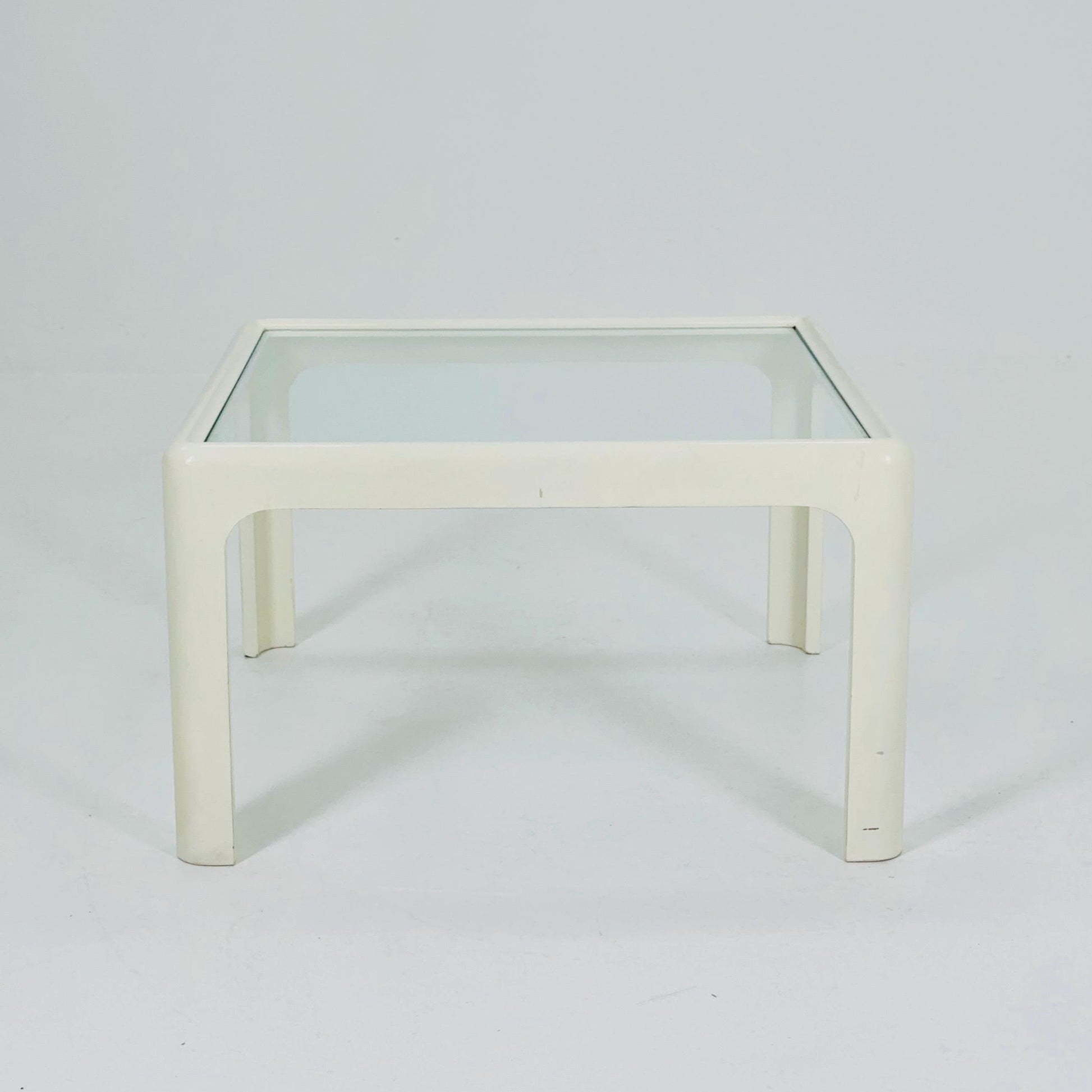 Mid century Coffee Table with Glass Top by Peter Ghyczy for Horn Collection, 1960s