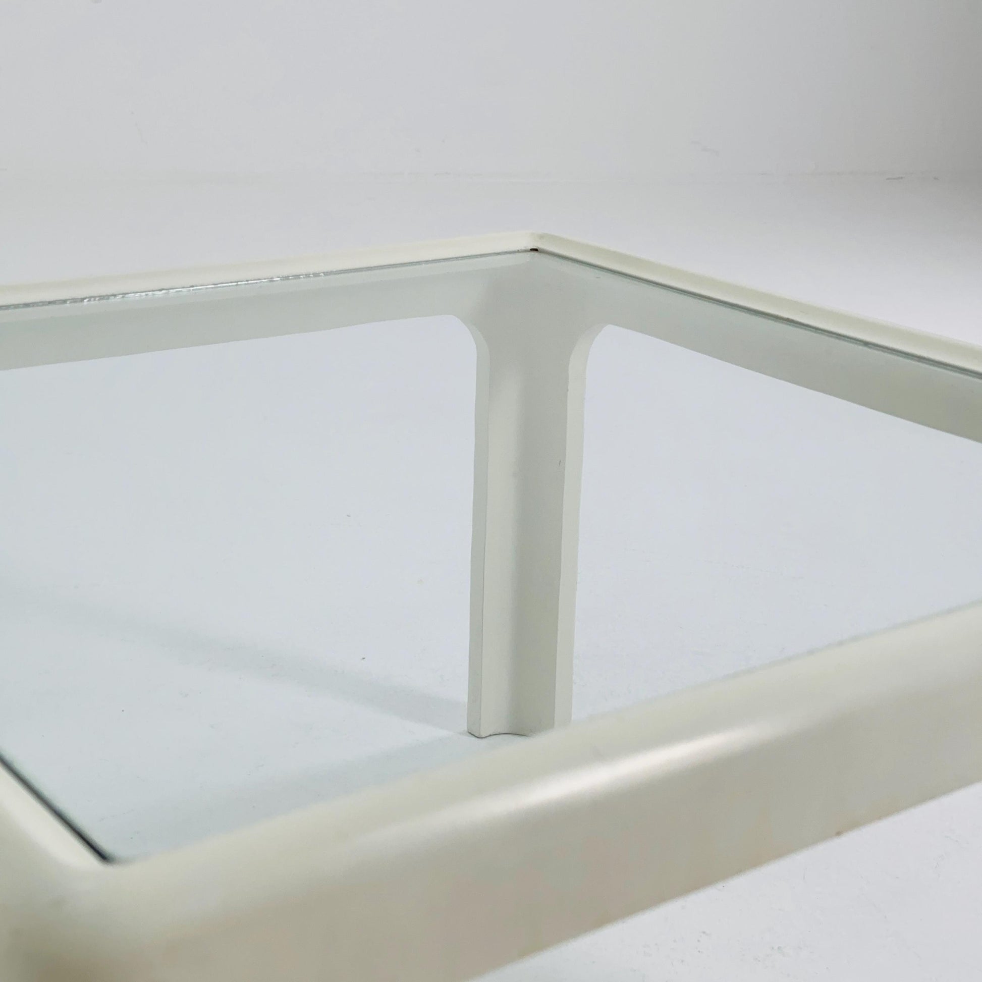 Mid century Coffee Table with Glass Top by Peter Ghyczy for Horn Collection, 1960s