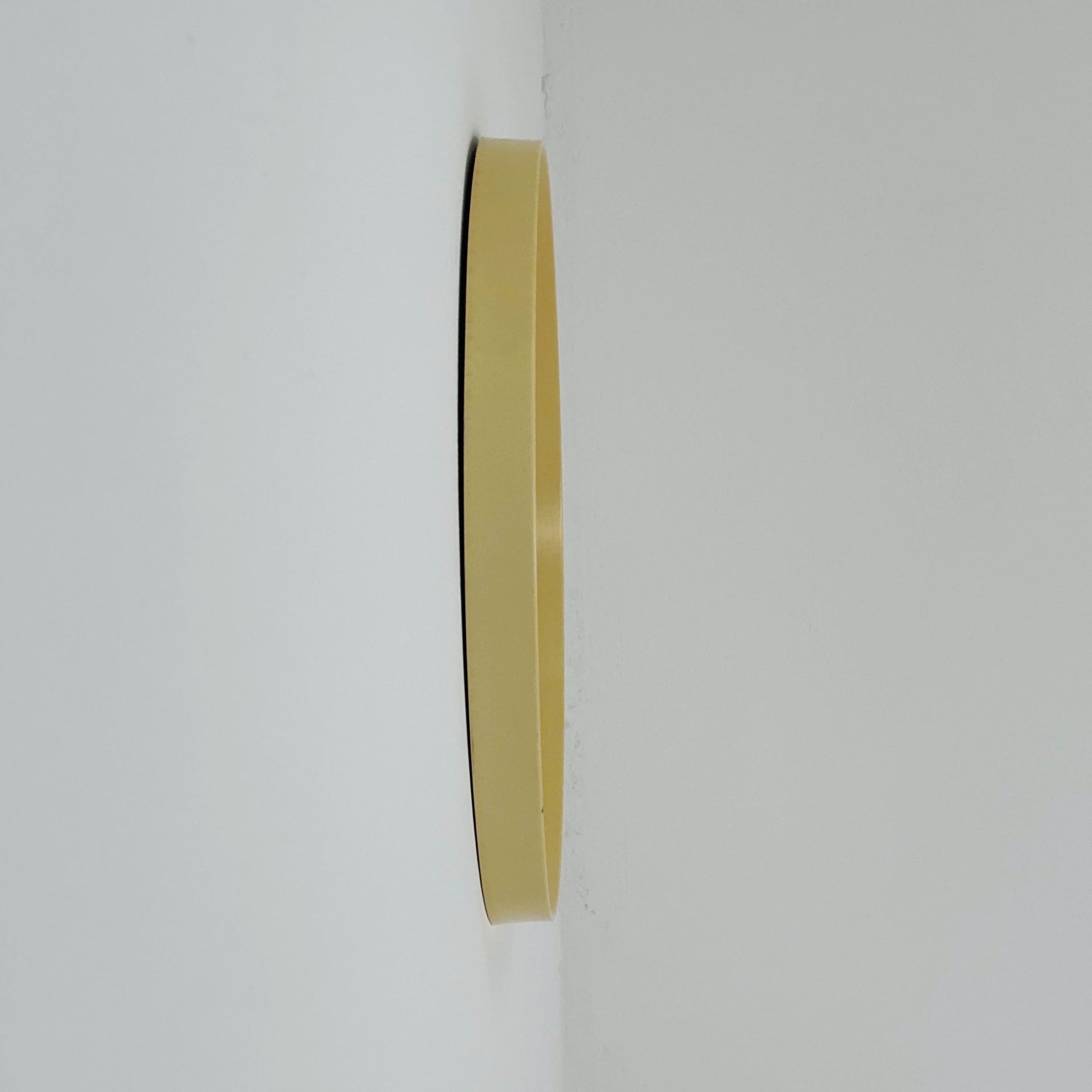 Space Age \Mid-Century beige Round Mirror, 1970s Germany