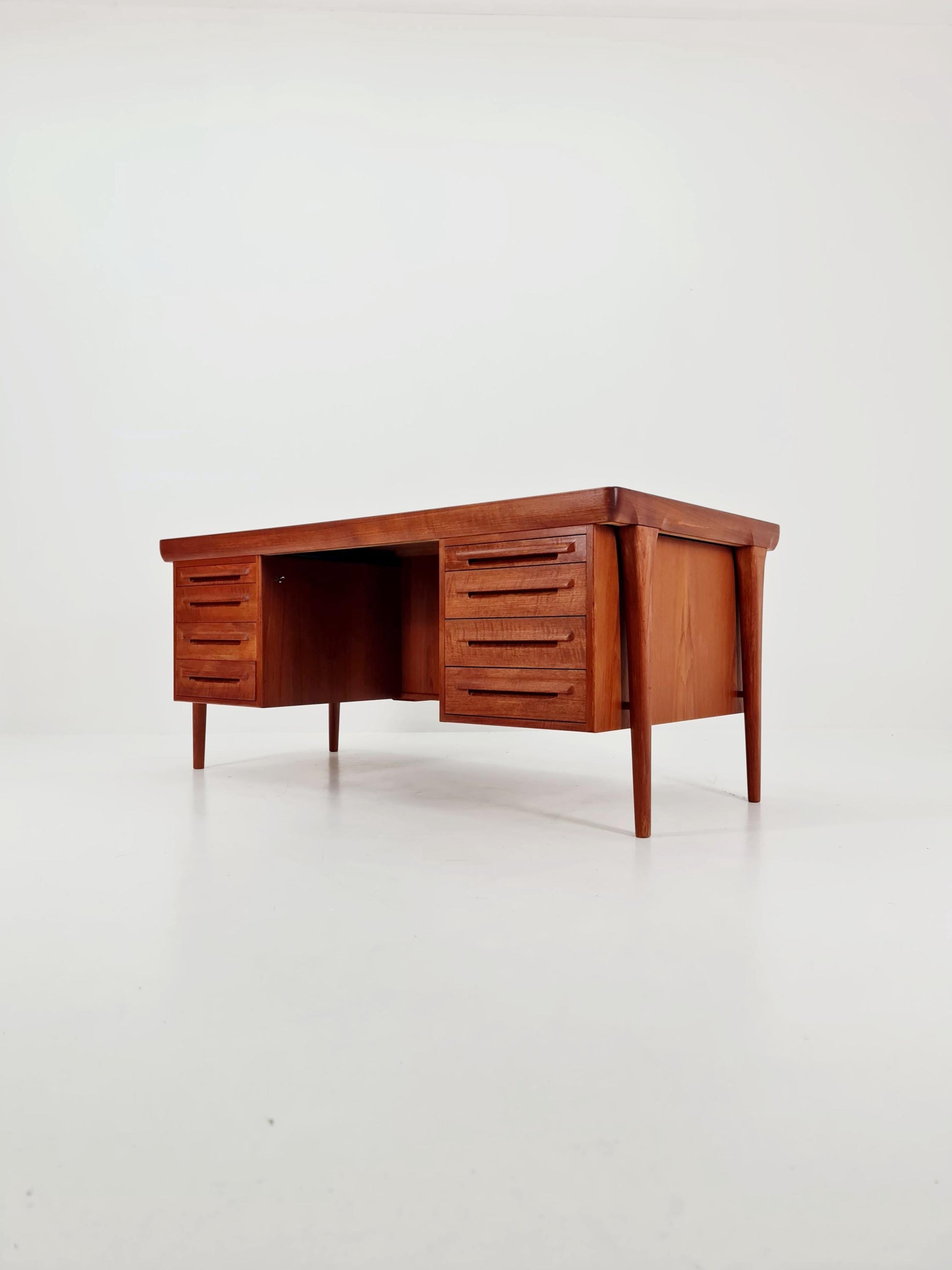 Danish teak desk model Executive Desk by Ib Kofod Larsen, 1960s