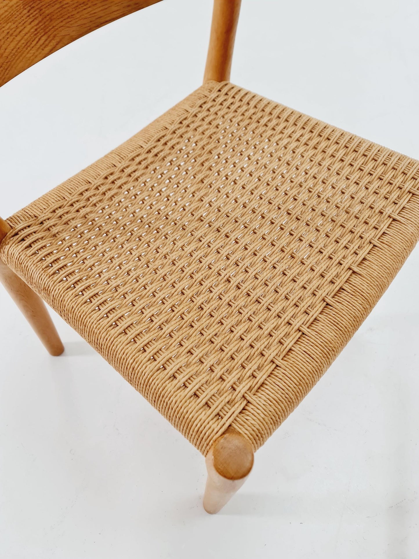 1 of 2 Vintage Danish Oak dining charis by Niels Otto Møller Model 84 , 1960s,