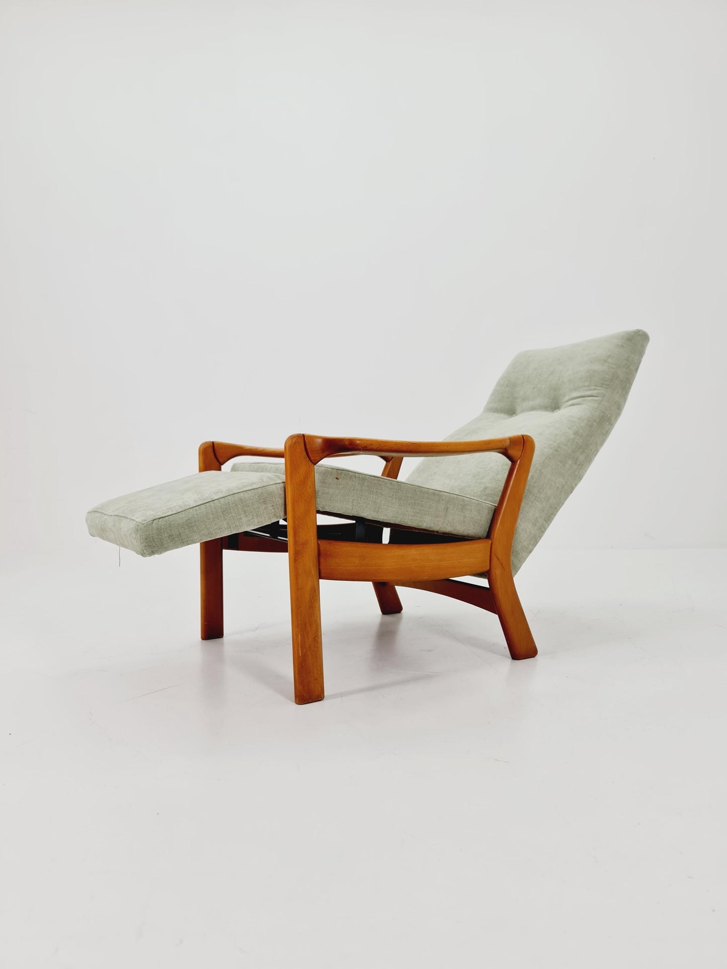 German loungeChair with foot Rest ,1950s