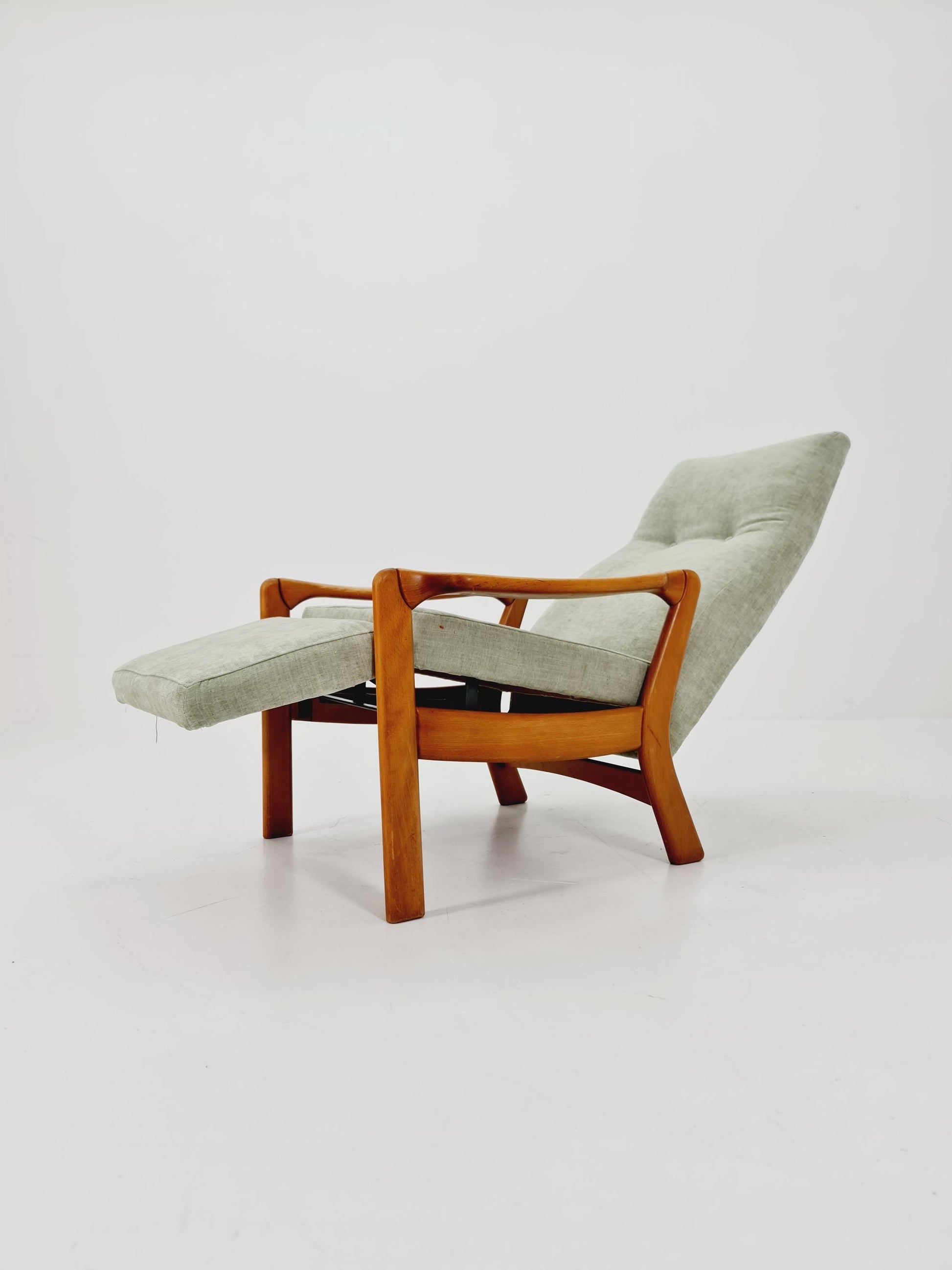 German loungeChair with foot Rest ,1950s