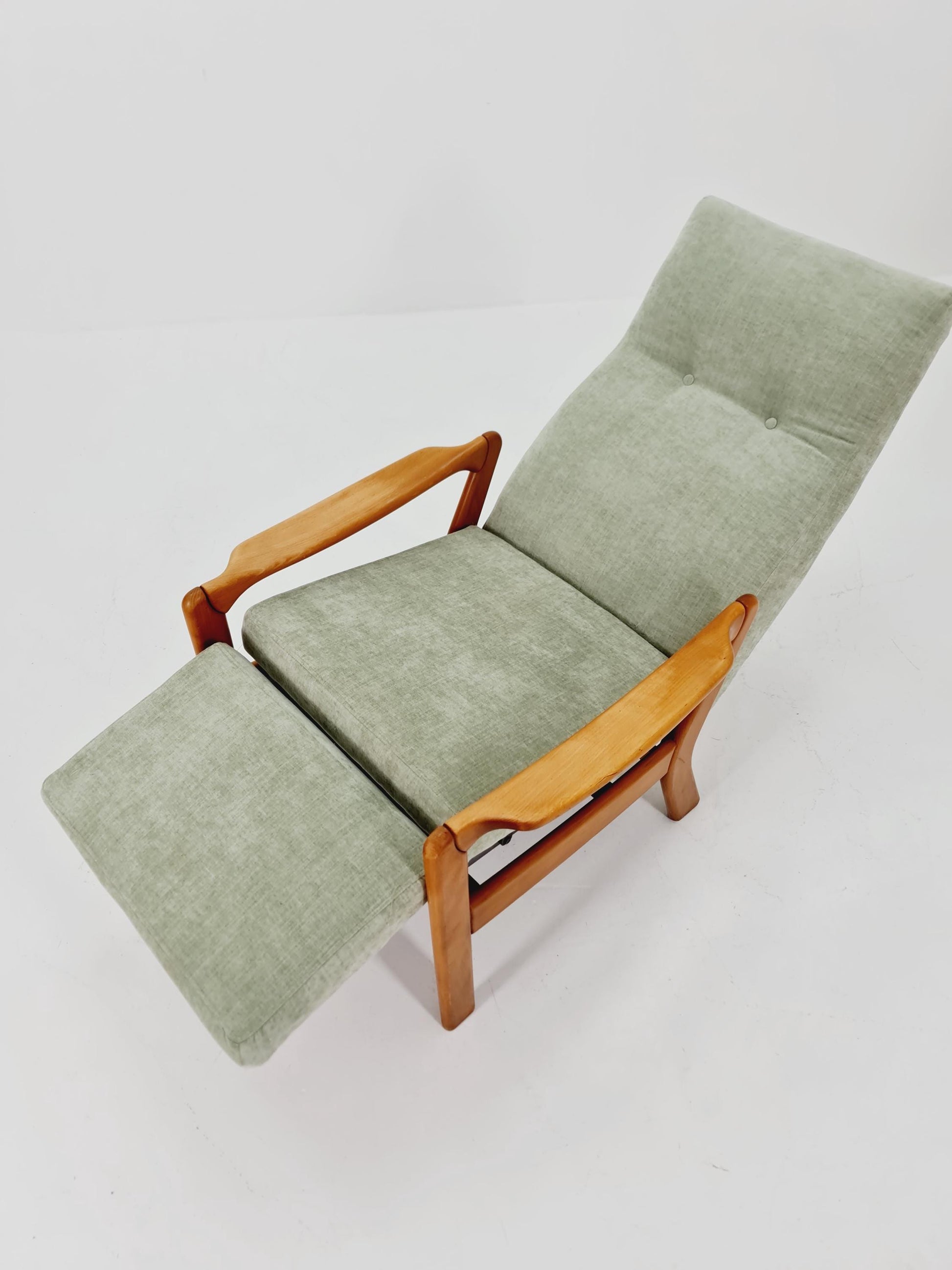 German loungeChair with foot Rest ,1950s