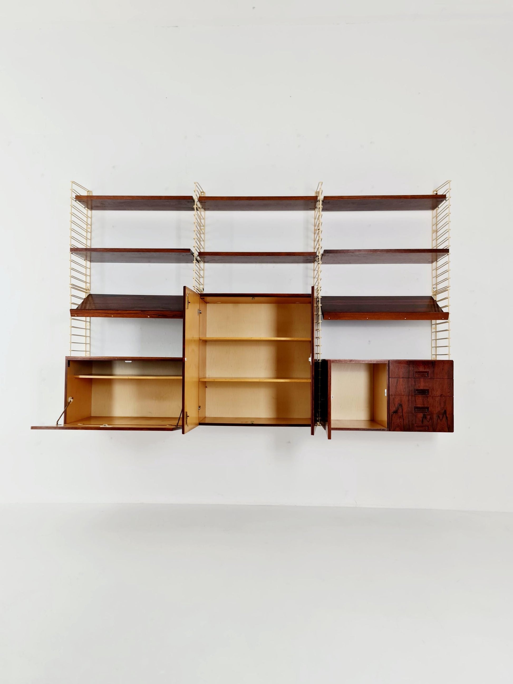 German shelf-system by Mustring West Germany Rosewood , 1950s