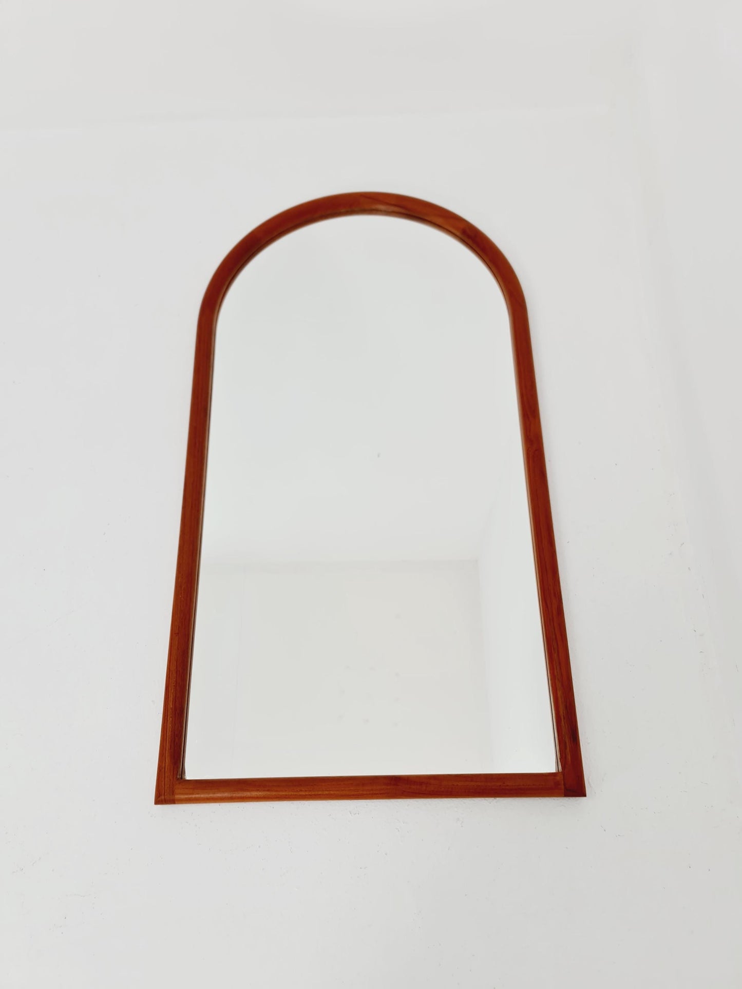 Teak Danish mid-century Modern wall-mounted mirror By Kai Kristiansen for Aksel Kjersgaard , 1960s