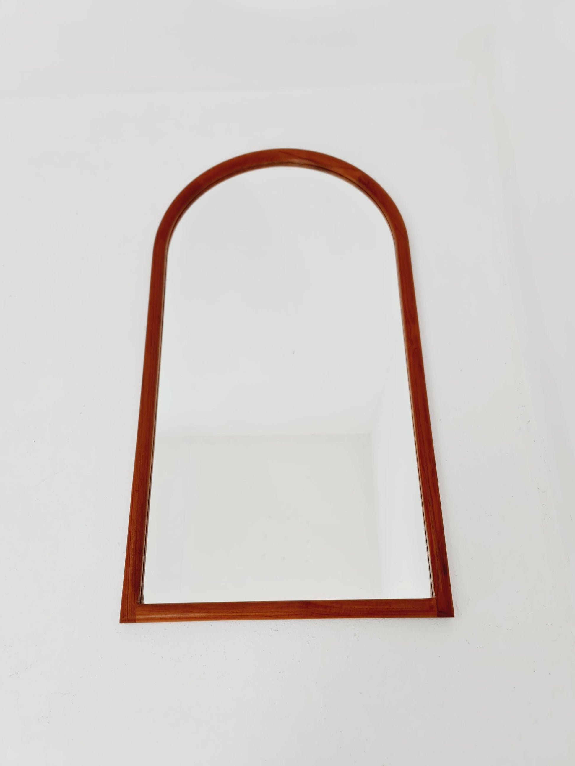 Teak Danish mid-century Modern wall-mounted mirror By Kai Kristiansen for Aksel Kjersgaard , 1960s