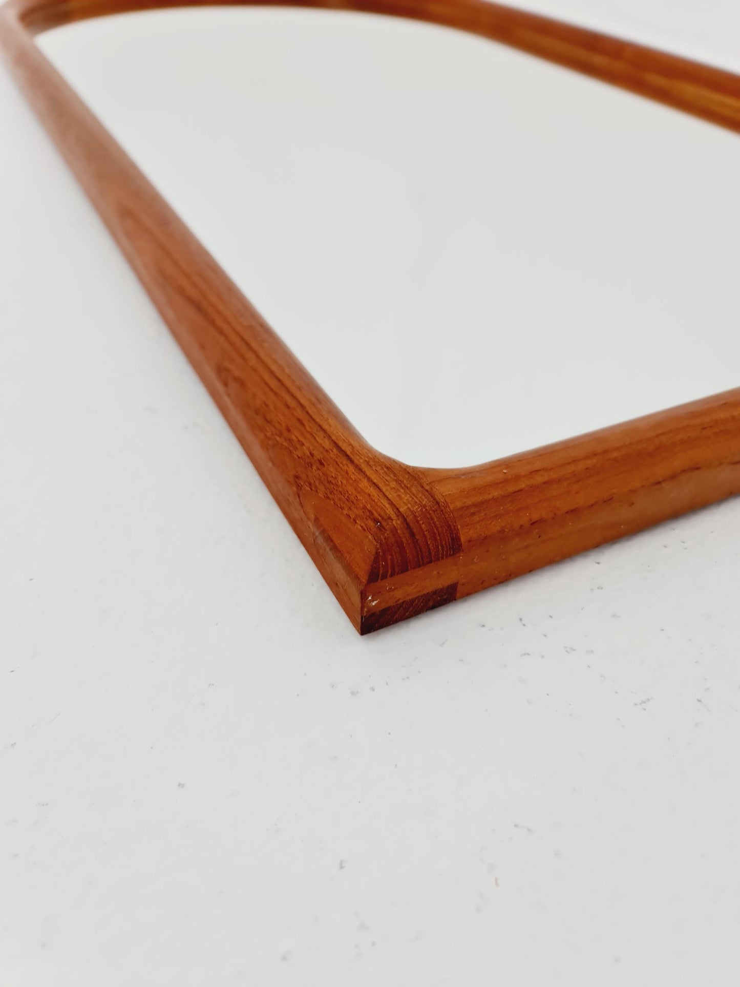 Teak Danish mid-century Modern wall-mounted mirror By Kai Kristiansen for Aksel Kjersgaard , 1960s