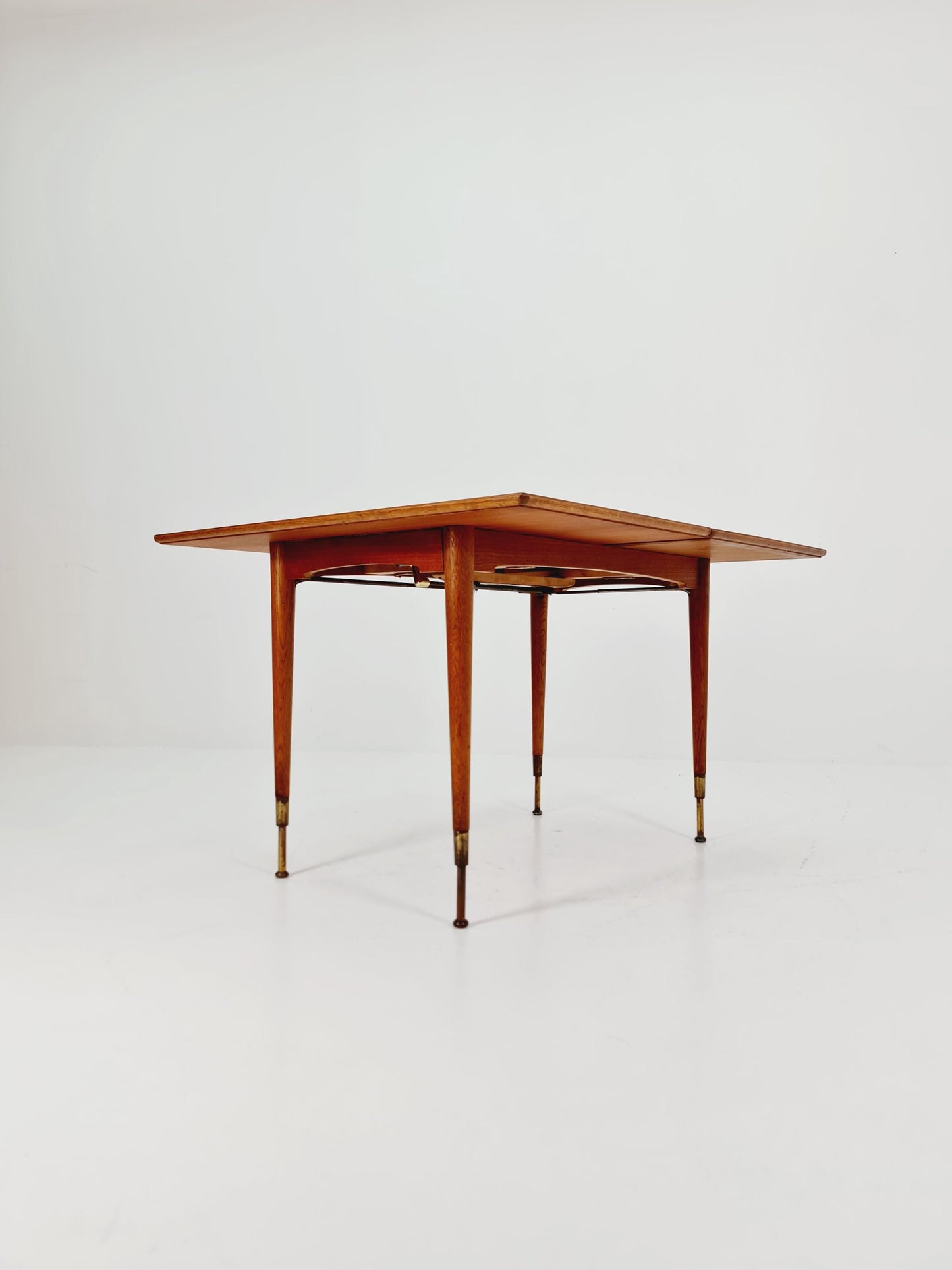 Dining German teak vintage extendable table, by Kitifa Möbel 1950s