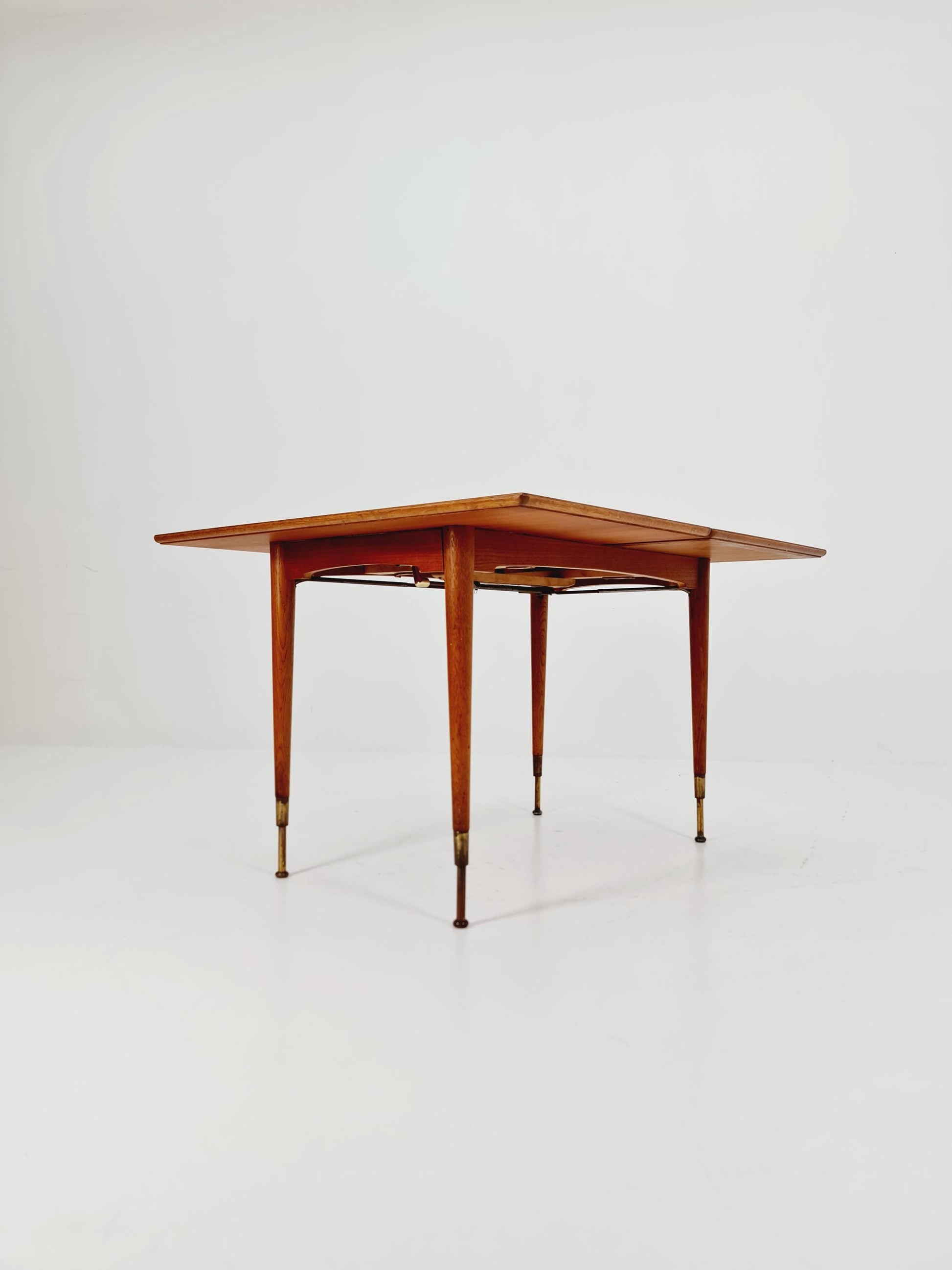 Dining German teak vintage extendable table, by Kitifa Möbel 1950s