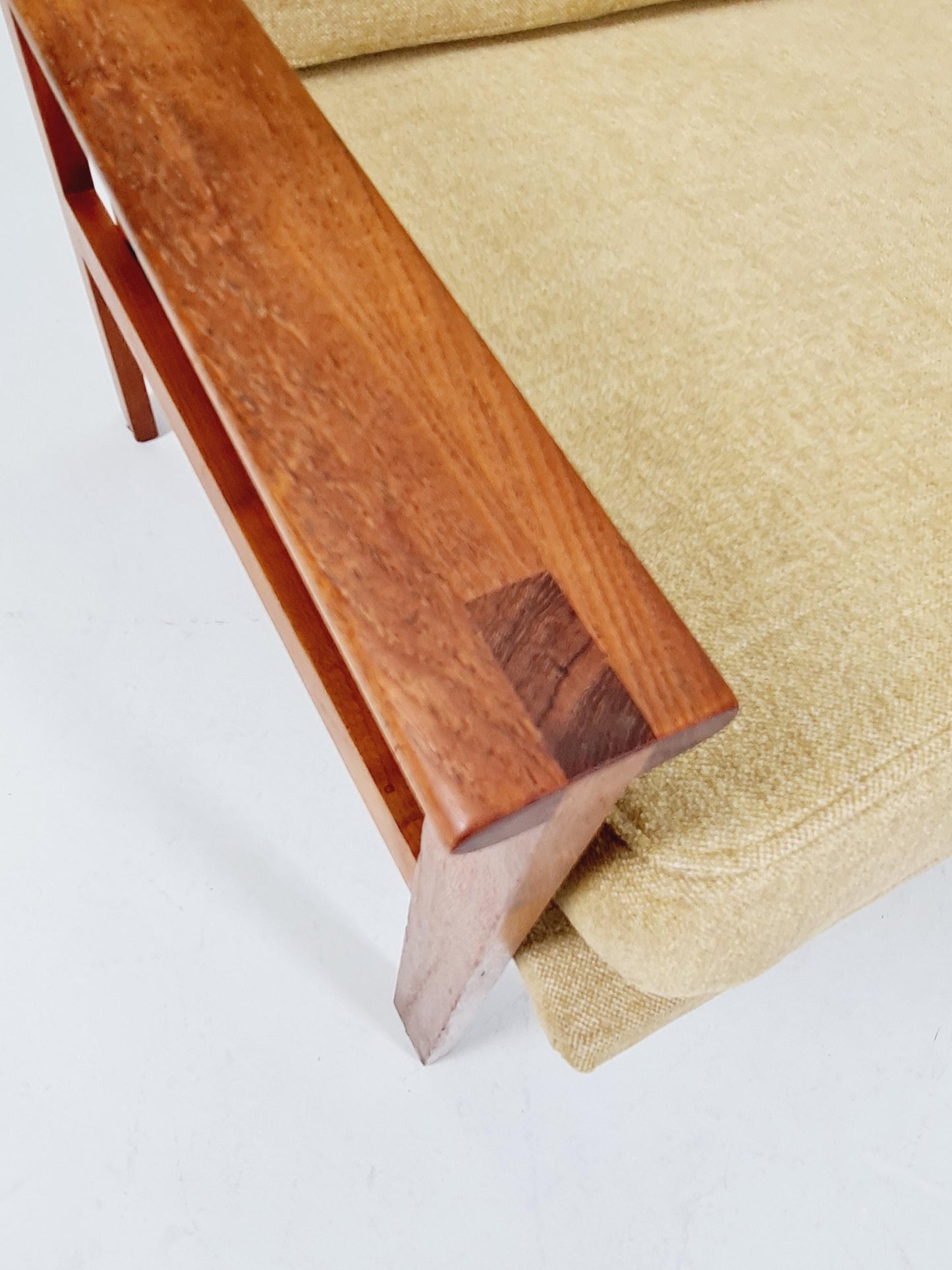 Mid century teak 2-Seater Sofa by IIIum Wikkelso for N.Eilersen , 1960s