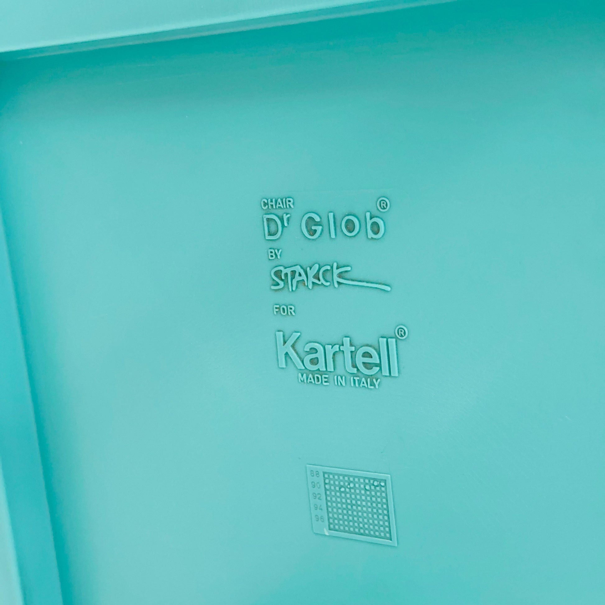 Mid century Dr. Globe Chair by Philippe Starck for Kartell Italy, 1990s – Turquoise