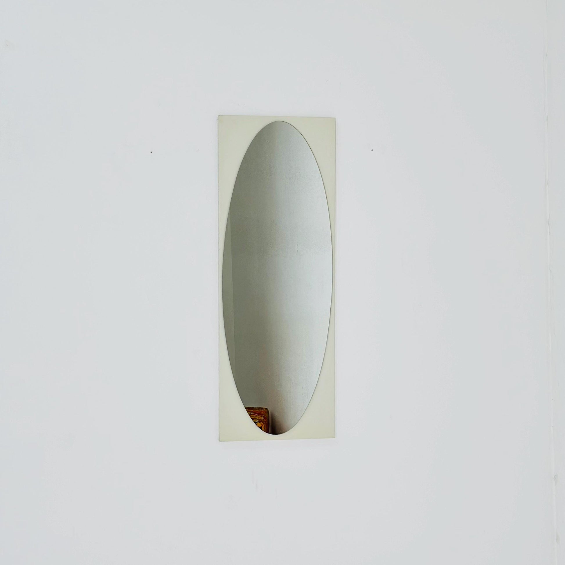 Space Age Large Italian Red Wall Mirror 1970s