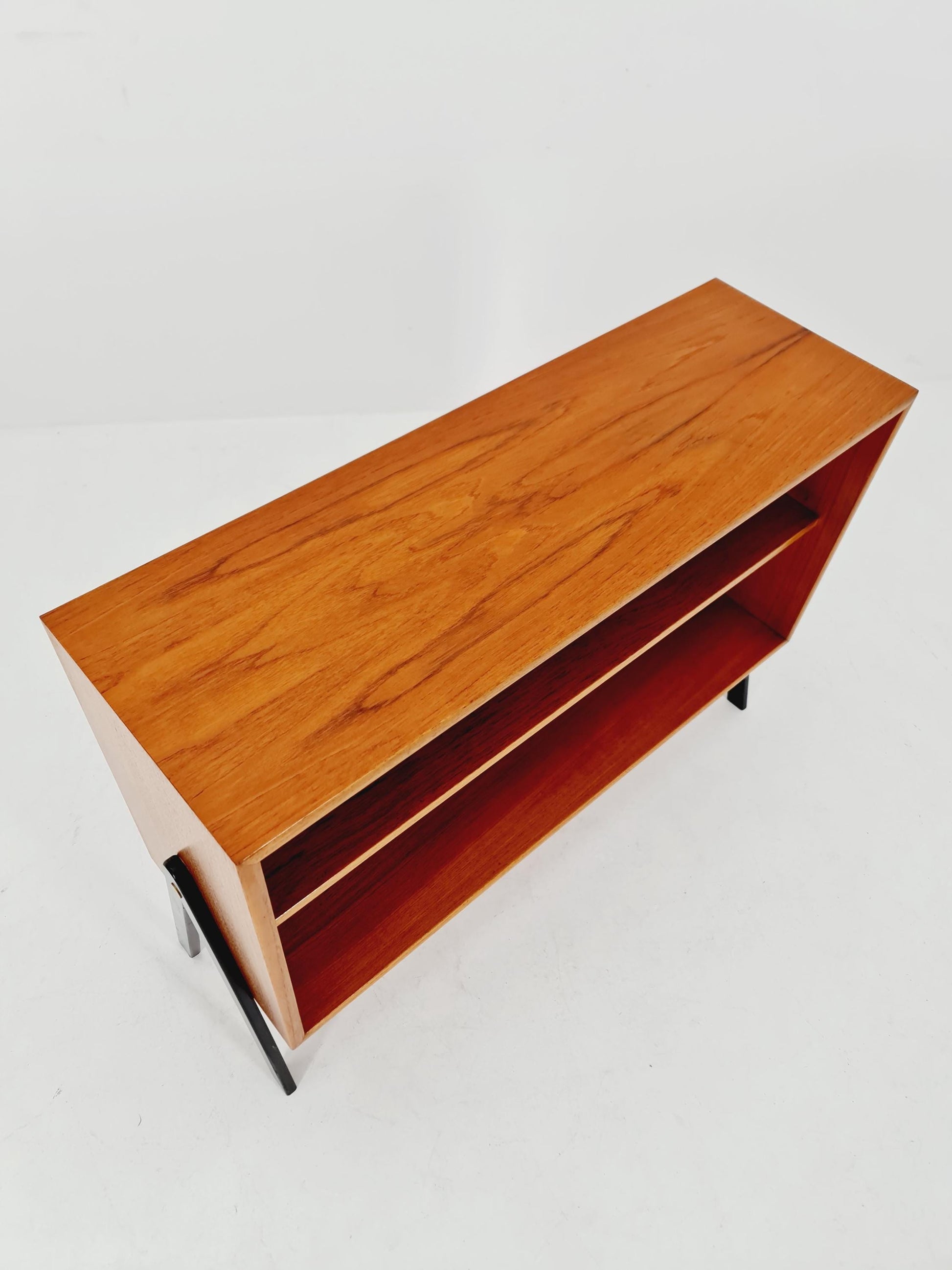 Vintage teak danish book case, 1960s