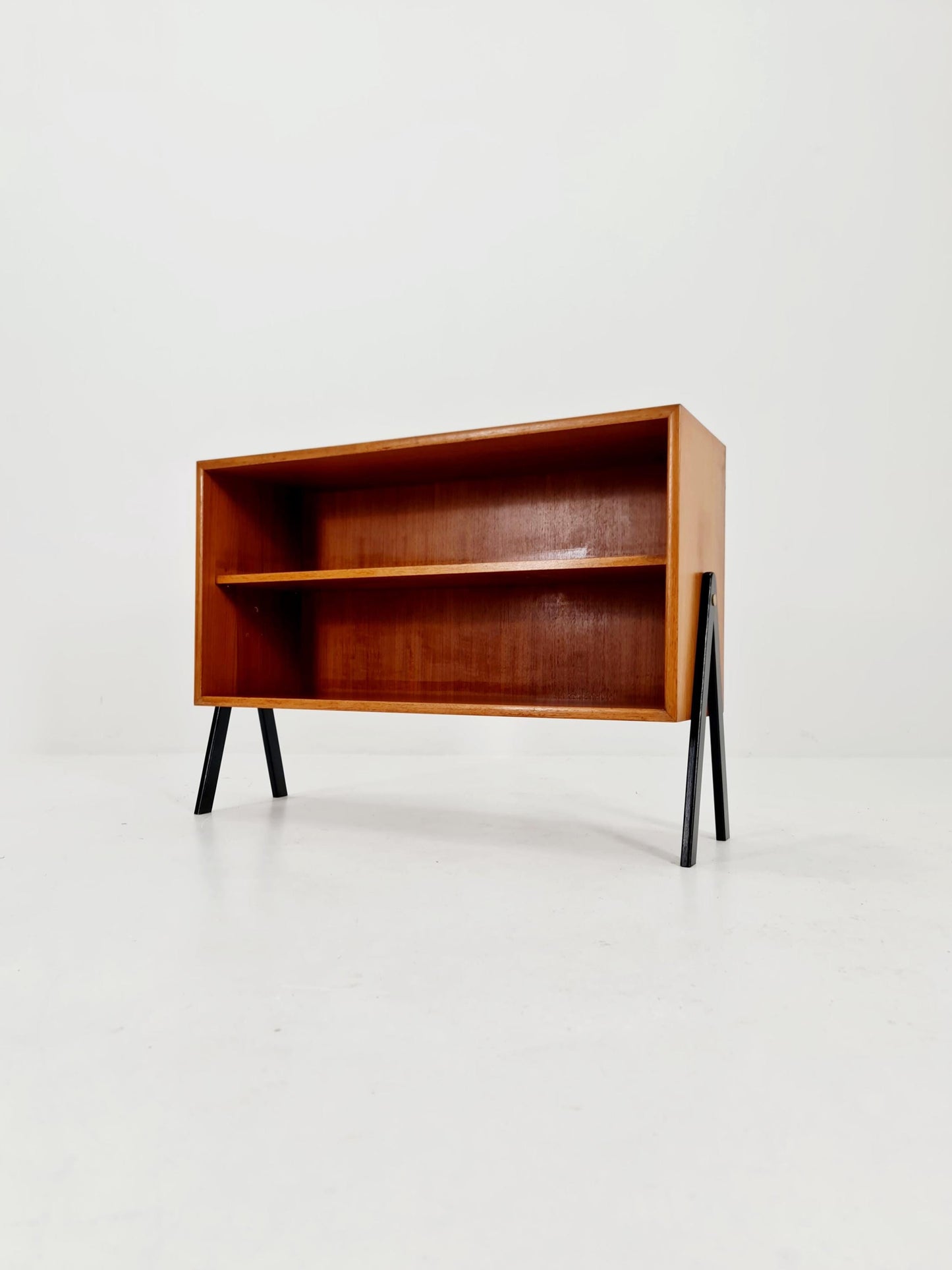 Vintage teak danish book case, 1960s
