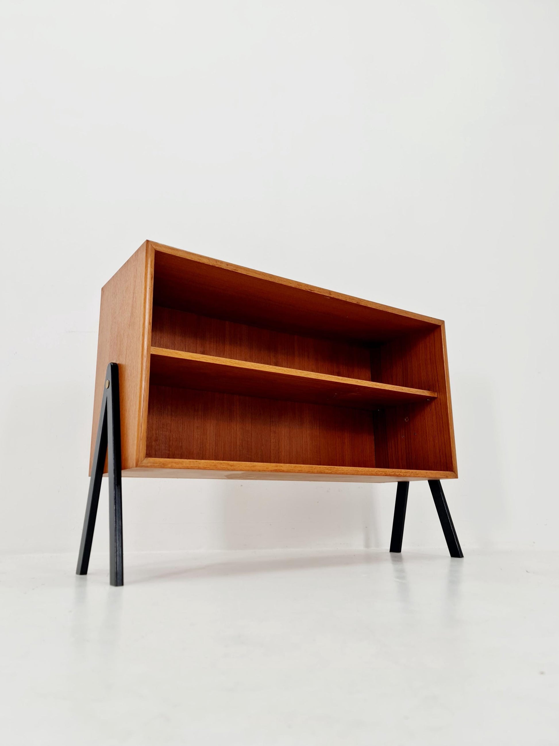 Vintage teak danish book case, 1960s