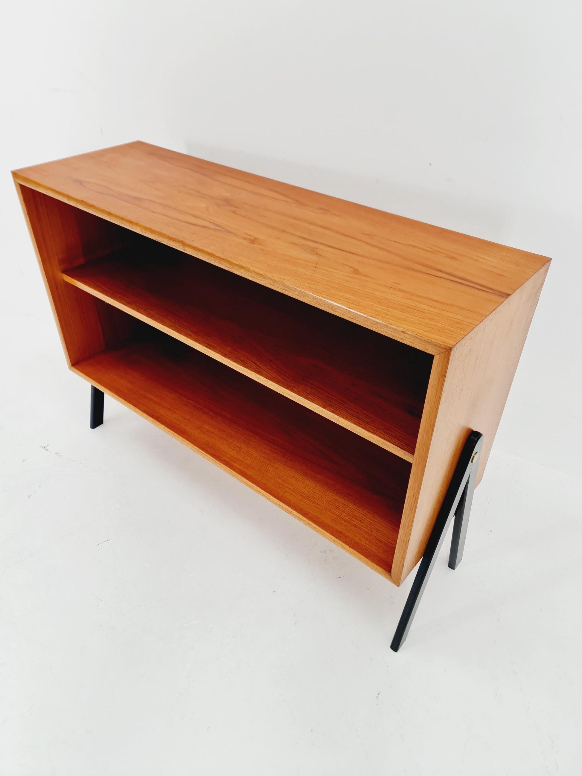 Vintage teak danish book case, 1960s