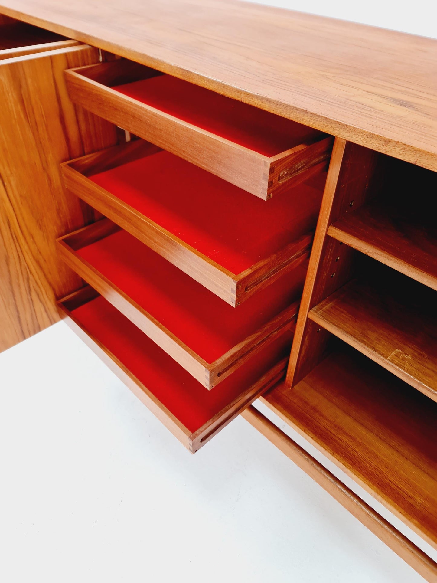 Rare Vintage Mid century Danish Sideboard by Arne Halvorsen for L.jacobsen Norawy , 1960s