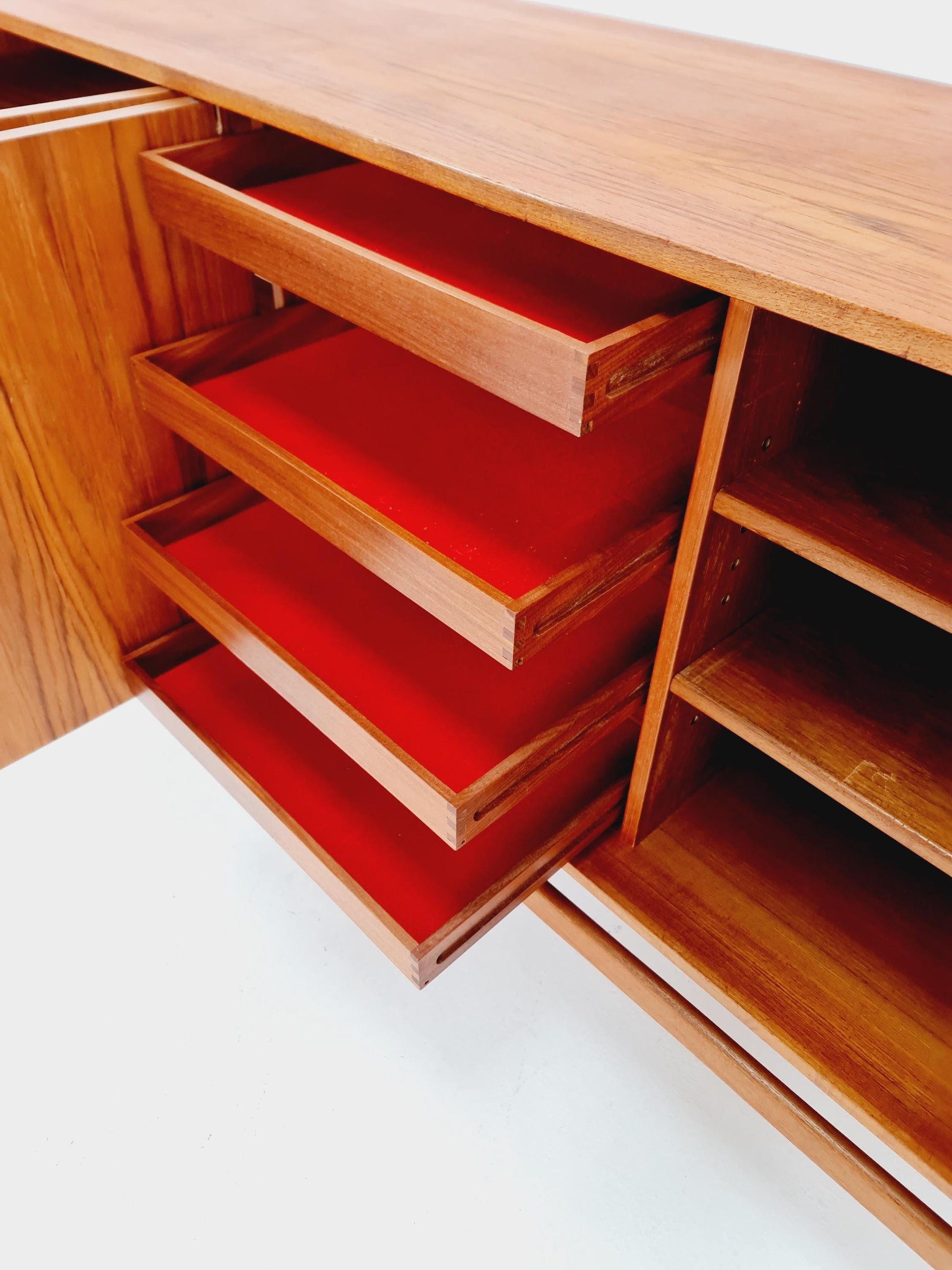 Rare Vintage Mid century Danish Sideboard by Arne Halvorsen for L.jacobsen Norawy , 1960s