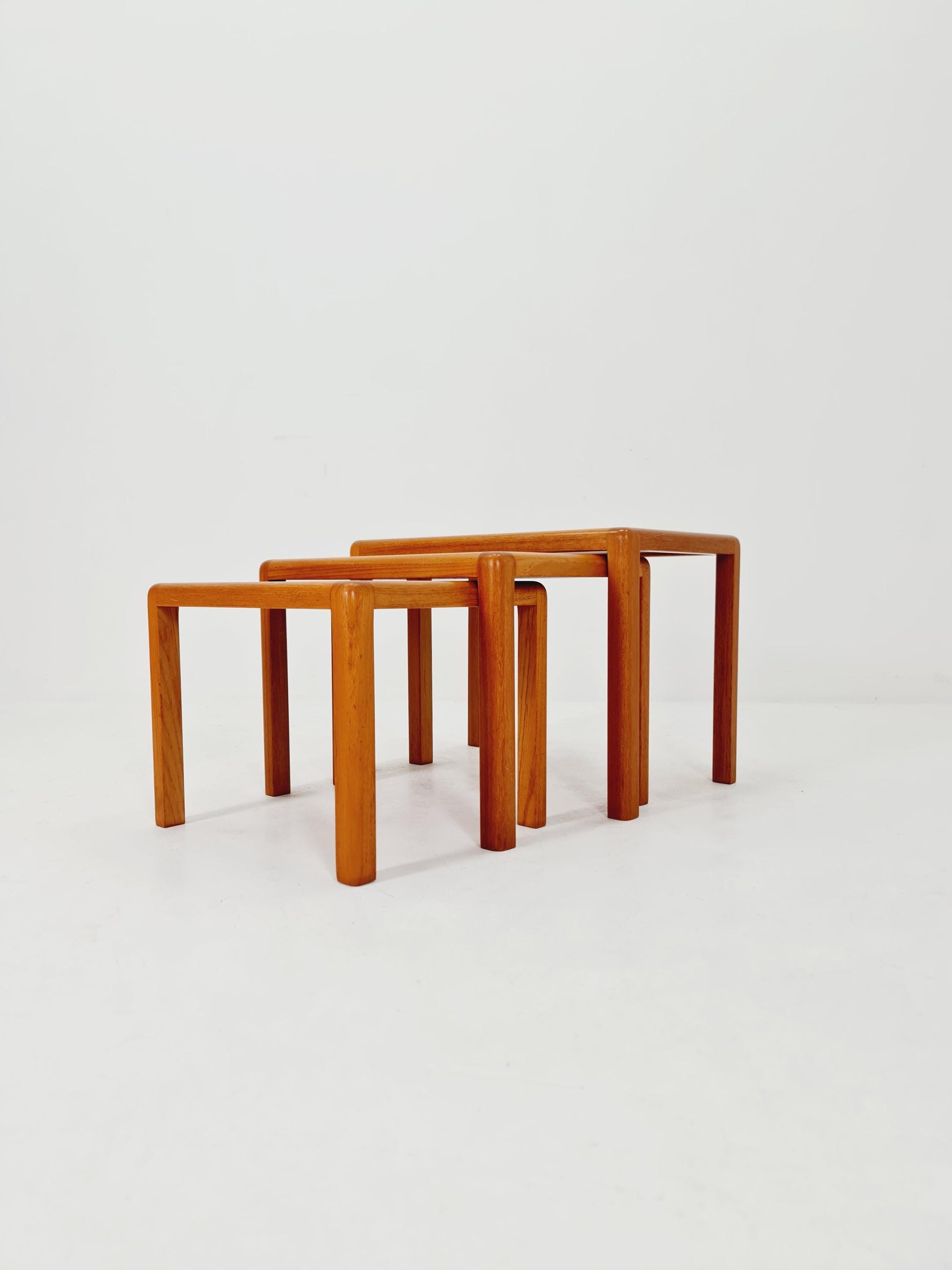 Midcentury Danish Solid teak Nesting Tables by Rold Middelboe , 1960s
