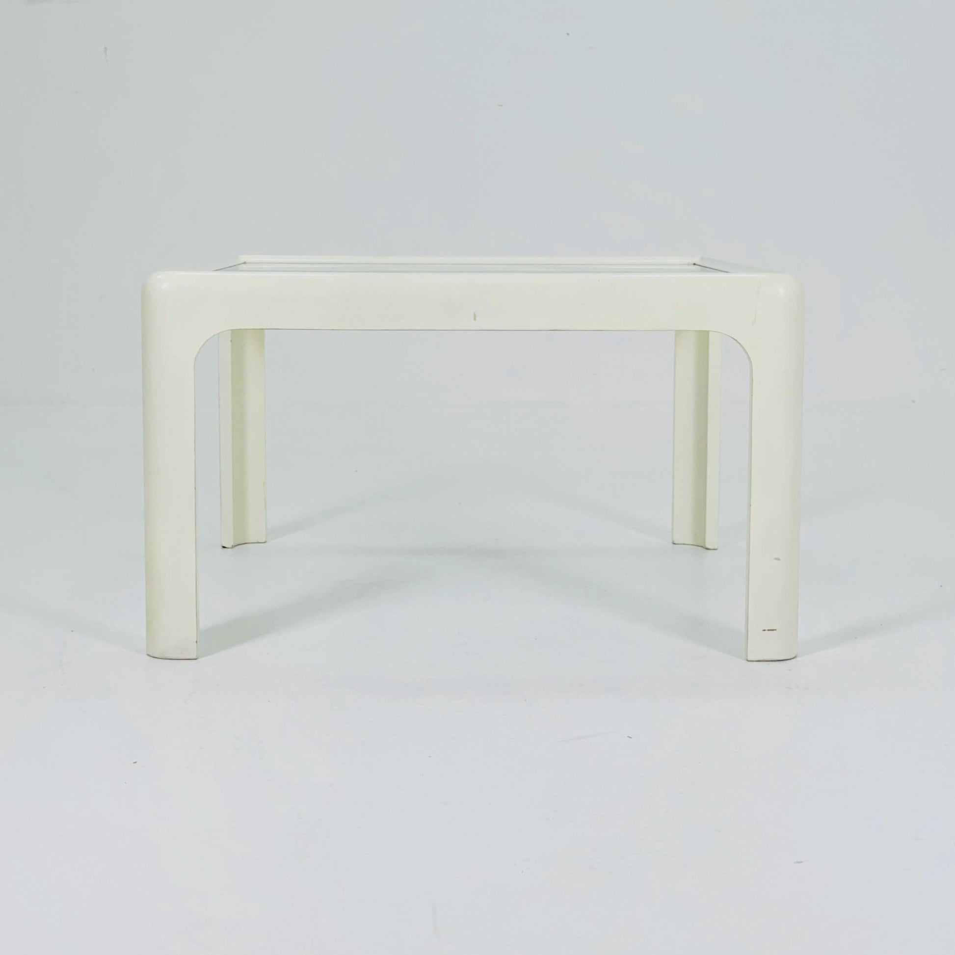 Mid century Coffee Table with Glass Top by Peter Ghyczy for Horn Collection, 1960s
