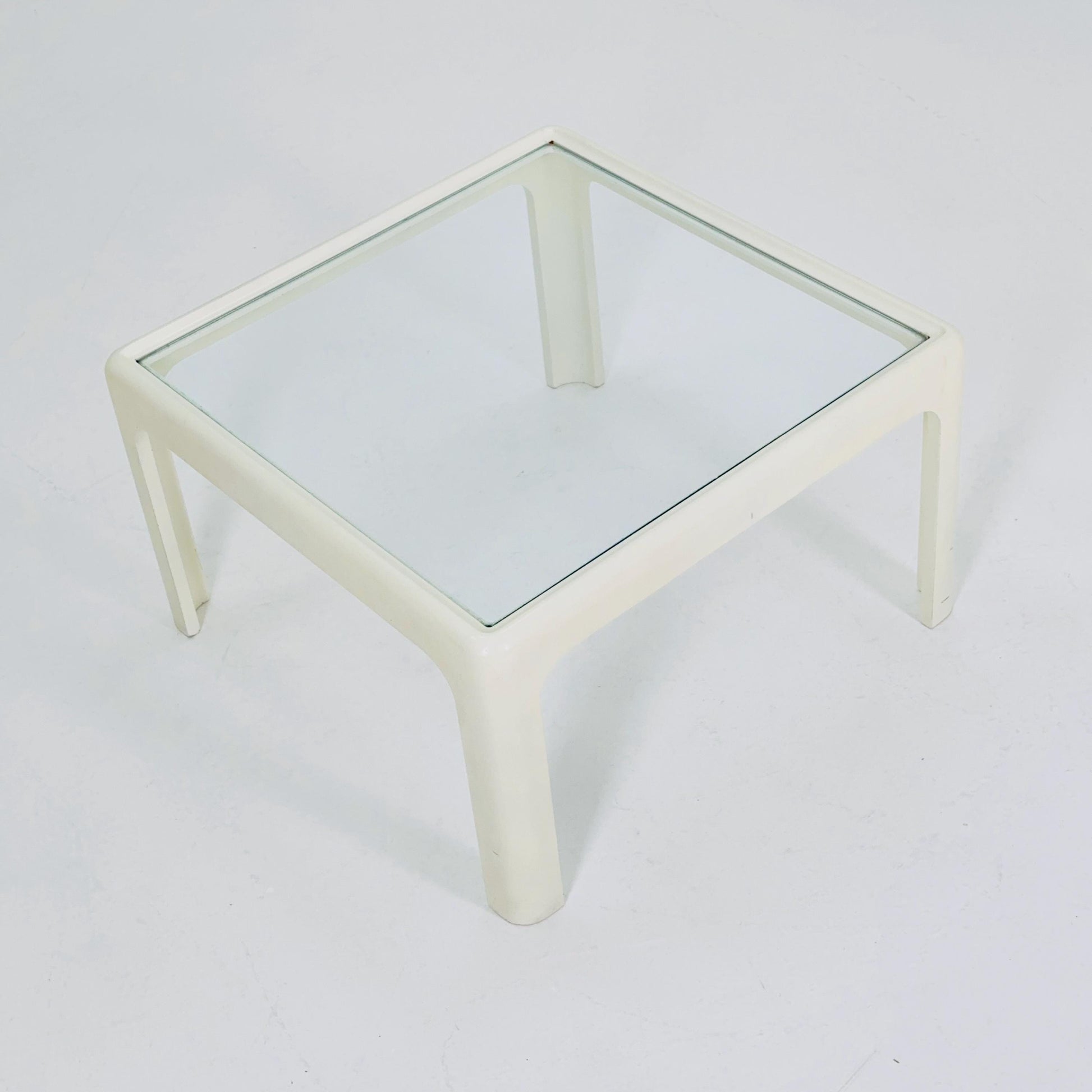 Mid century Coffee Table with Glass Top by Peter Ghyczy for Horn Collection, 1960s