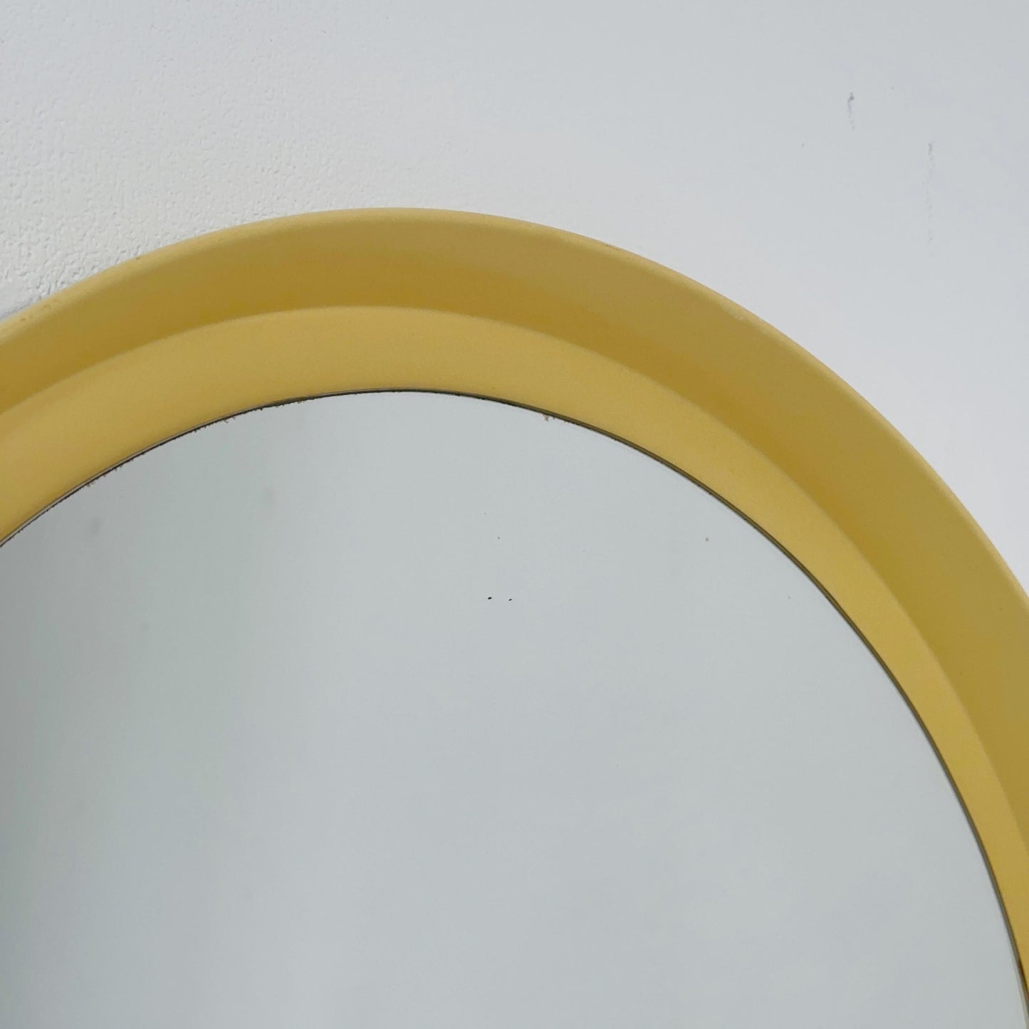 Space Age \Mid-Century beige Round Mirror, 1970s Germany