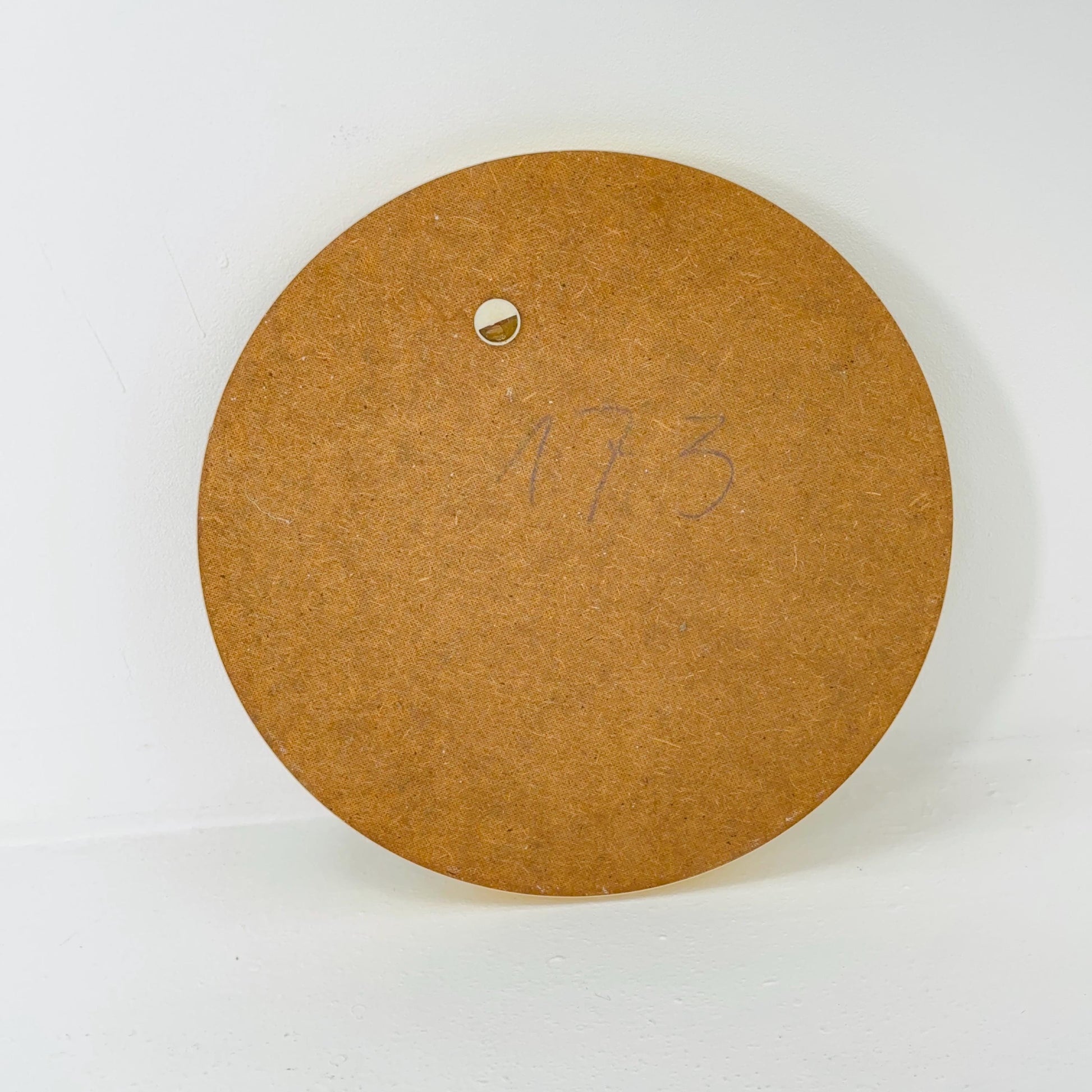 Space Age \Mid-Century beige Round Mirror, 1970s Germany
