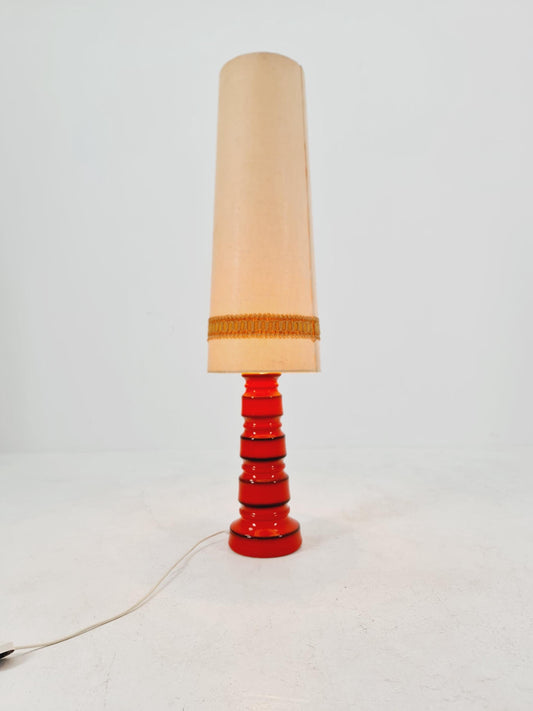 Mid century ceramic handmade floor lamp 1960s Germany