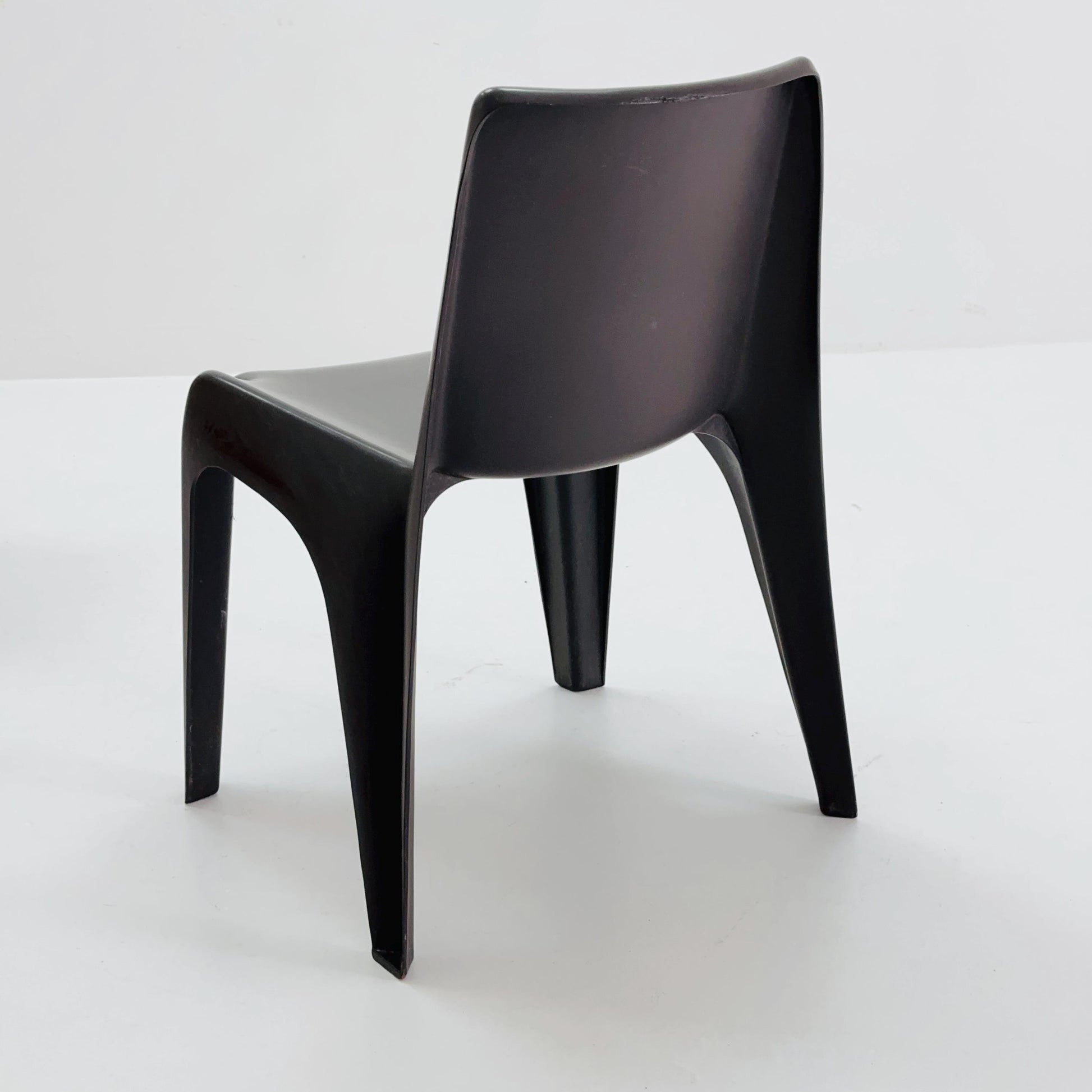Space age Set of 2 brown Dining chairs Bofinger BA1171 chair by Helmut Bätzner,1970 Germany