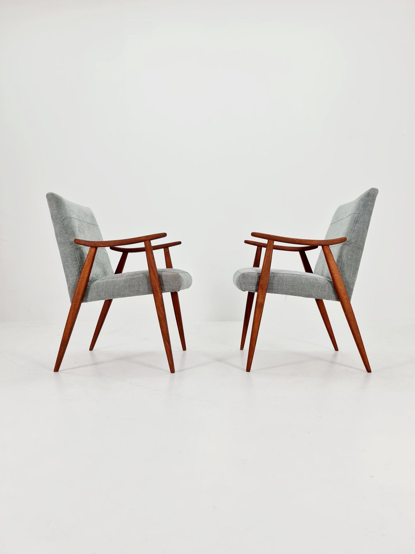 1 of 2 Rare Midcentury German club lounge chairs , 1950 s