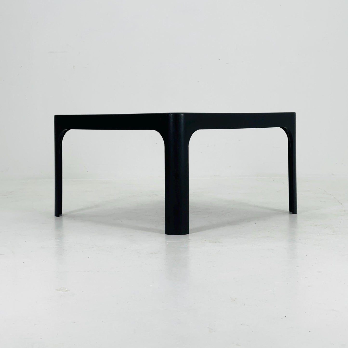Mid Century Square MOD acrylic coffee table by Poschinger Pur-Möbel Horn Germany 1970s