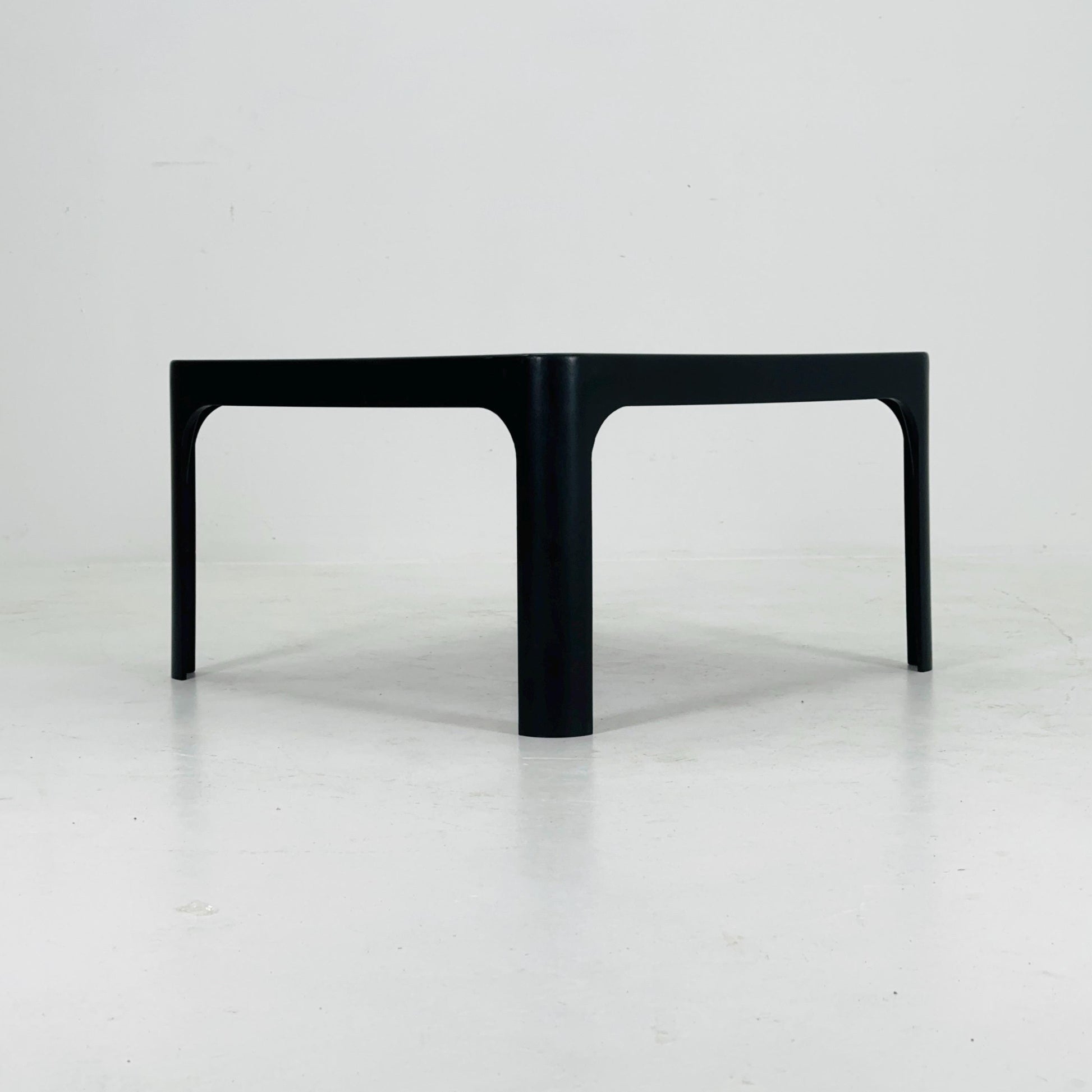 Mid Century Square MOD acrylic coffee table by Poschinger Pur-Möbel Horn Germany 1970s