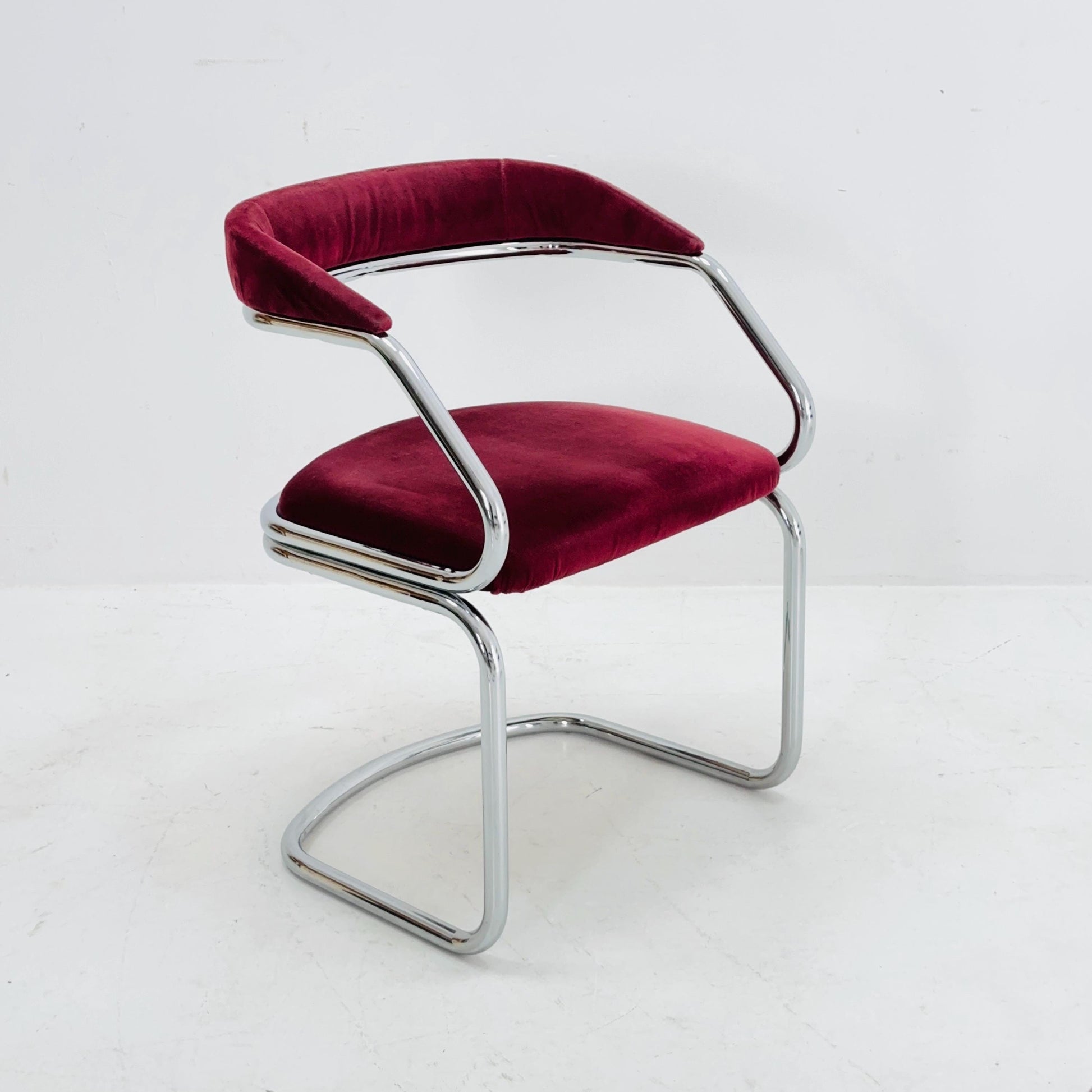 1 of 8 Mid Century Dining table armchairs by Giotto Stoppino, Italy, 1970s