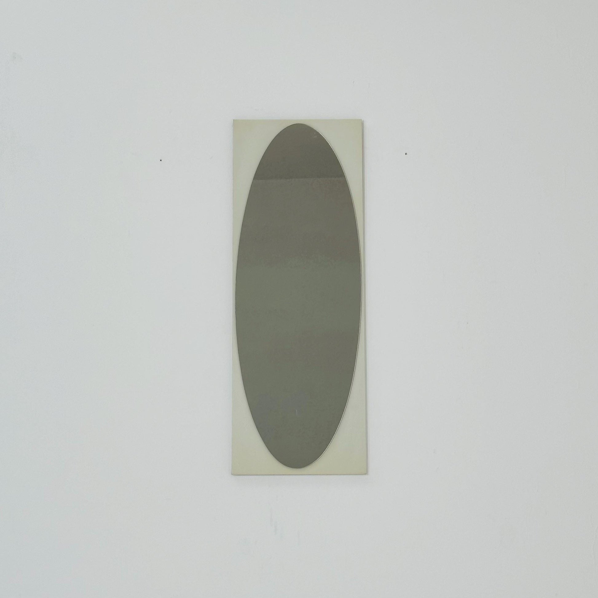 Space Age Large Italian Red Wall Mirror 1970s