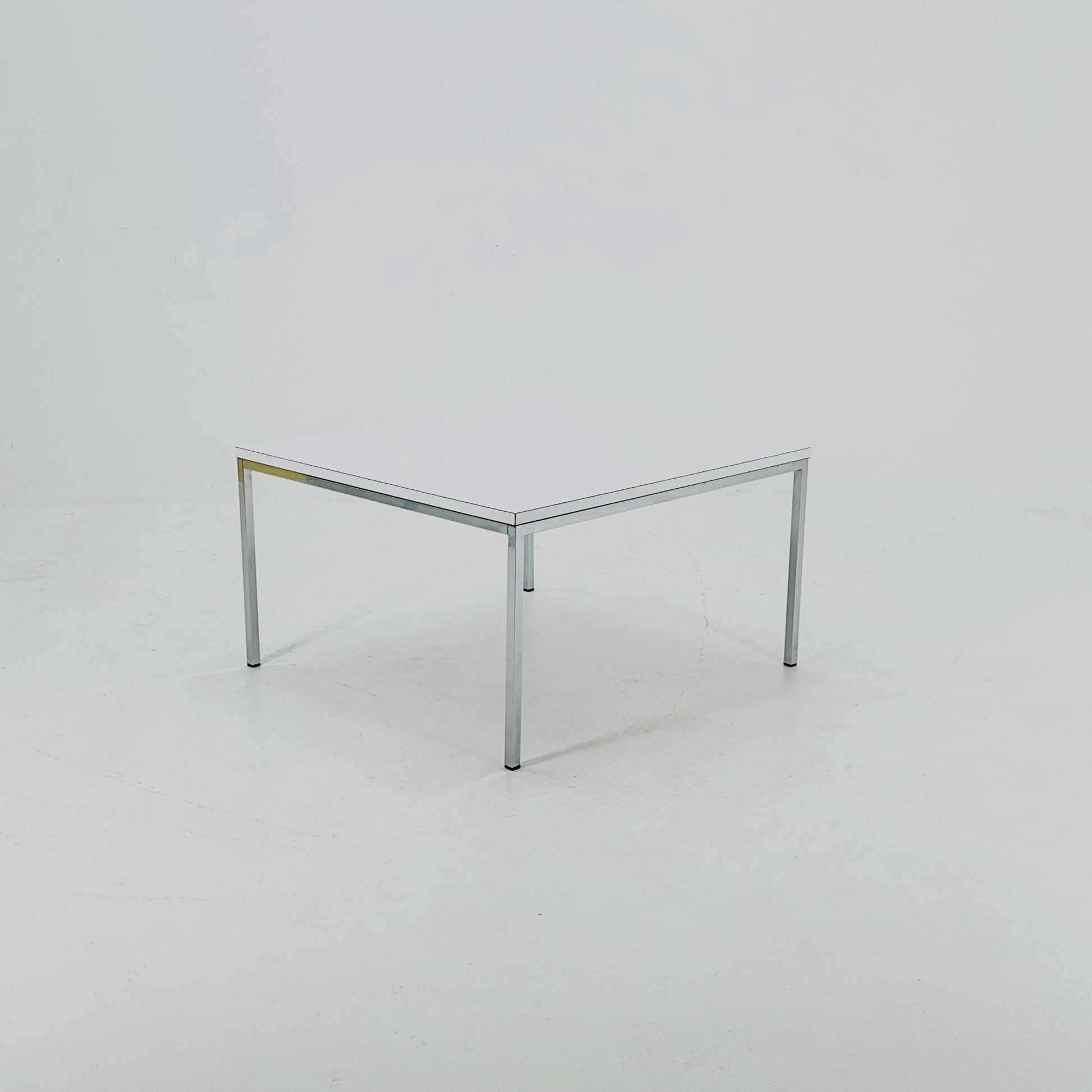 Mid century white coffee Table from Läsko Studioform International, 1980s German