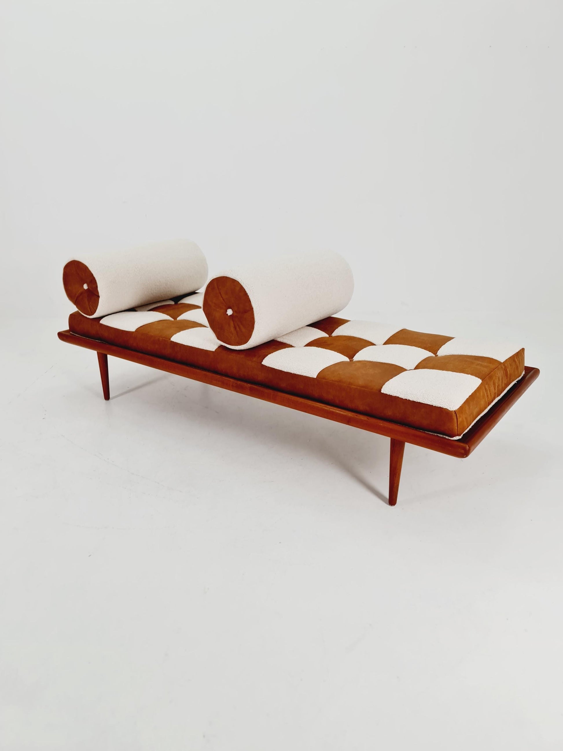 Midcentury Danish Daybed Teak wood by Peter Hvidt ,Orla Molgaard for France &Son Denmark ,1950s