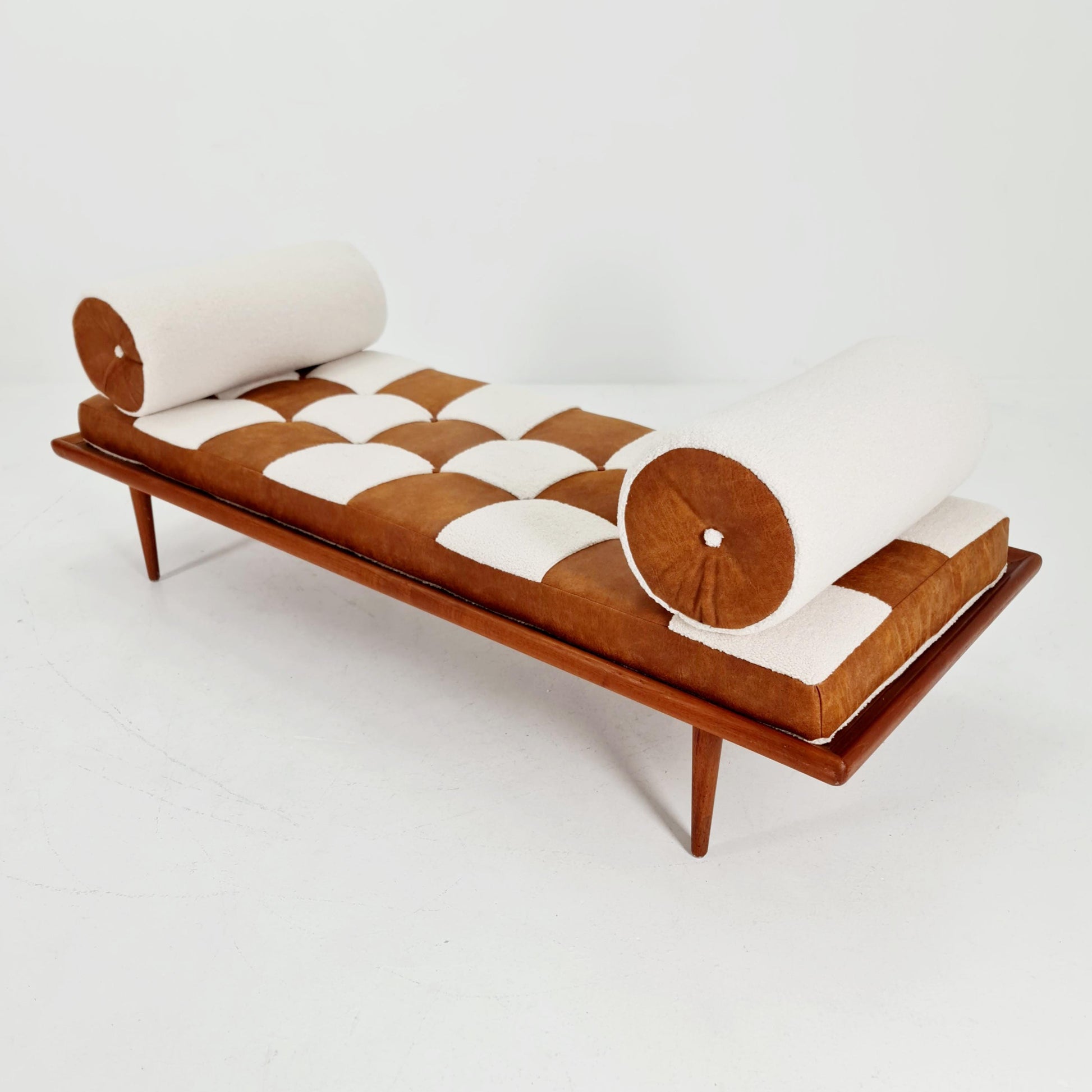 Midcentury Danish Daybed Teak wood by Peter Hvidt ,Orla Molgaard for France &Son Denmark ,1950s