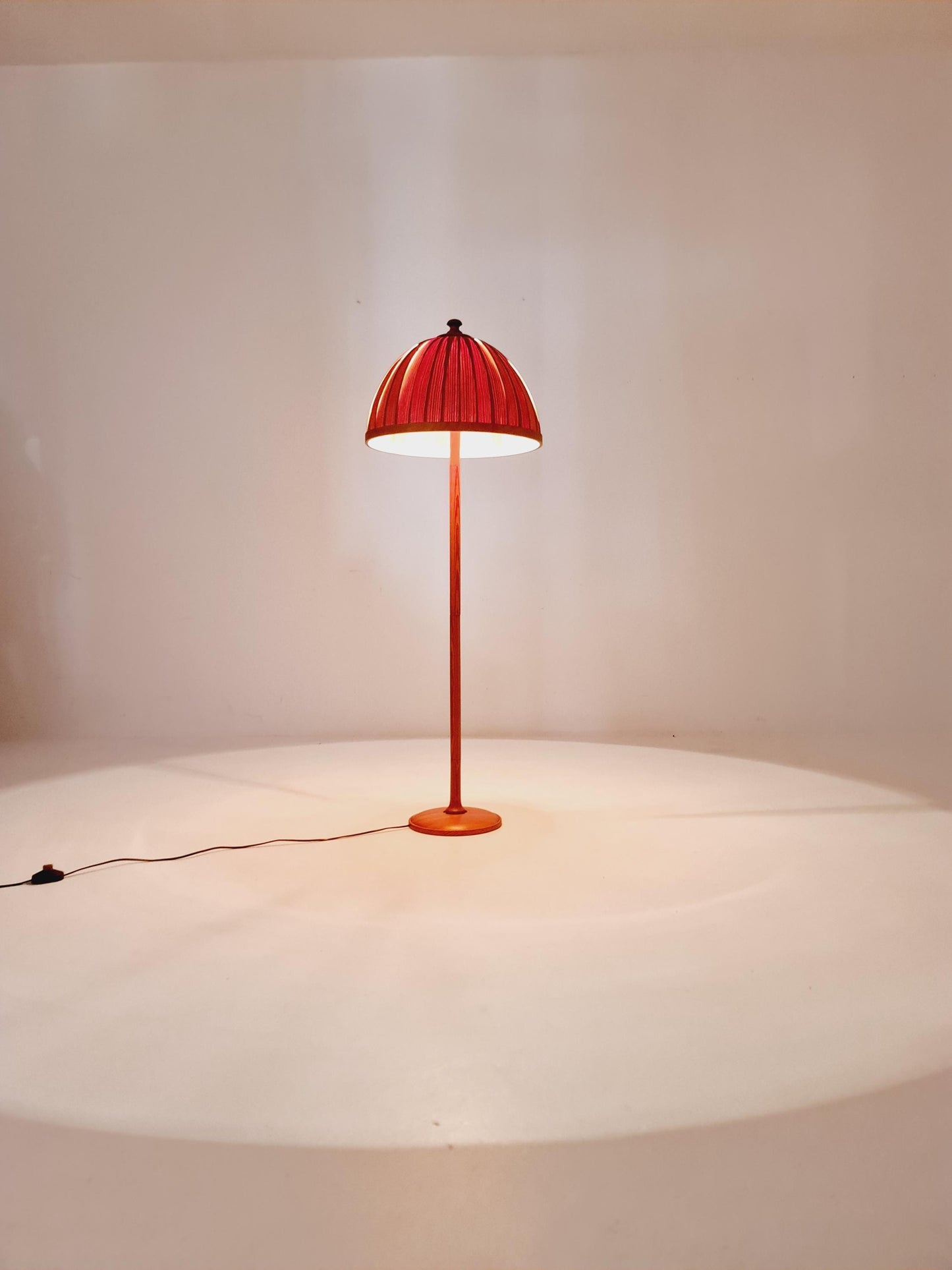 Mid century Super rare Floor lamp by Solbackens svarveri ,Sweden , 1960s