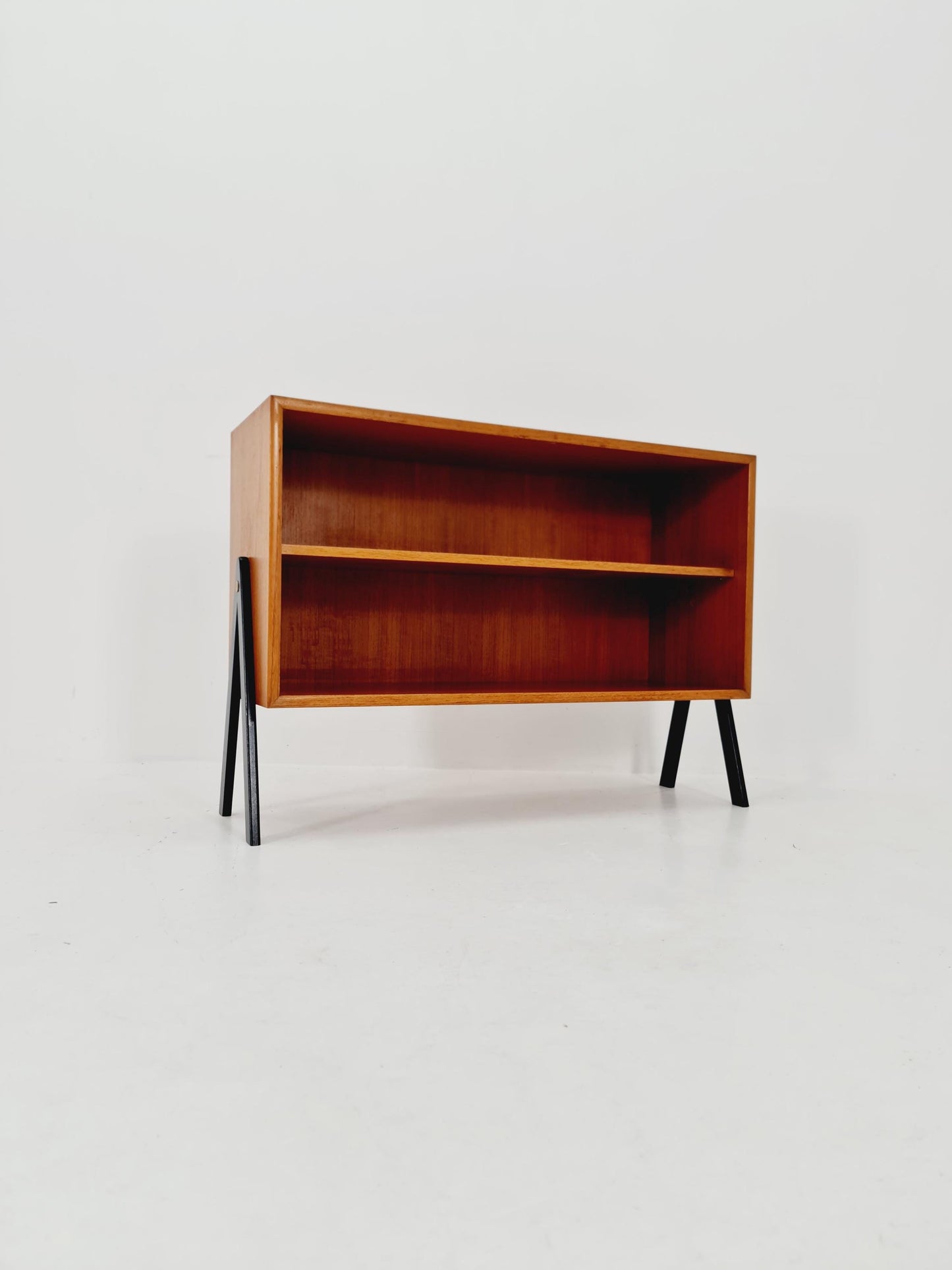 Vintage teak danish book case, 1960s