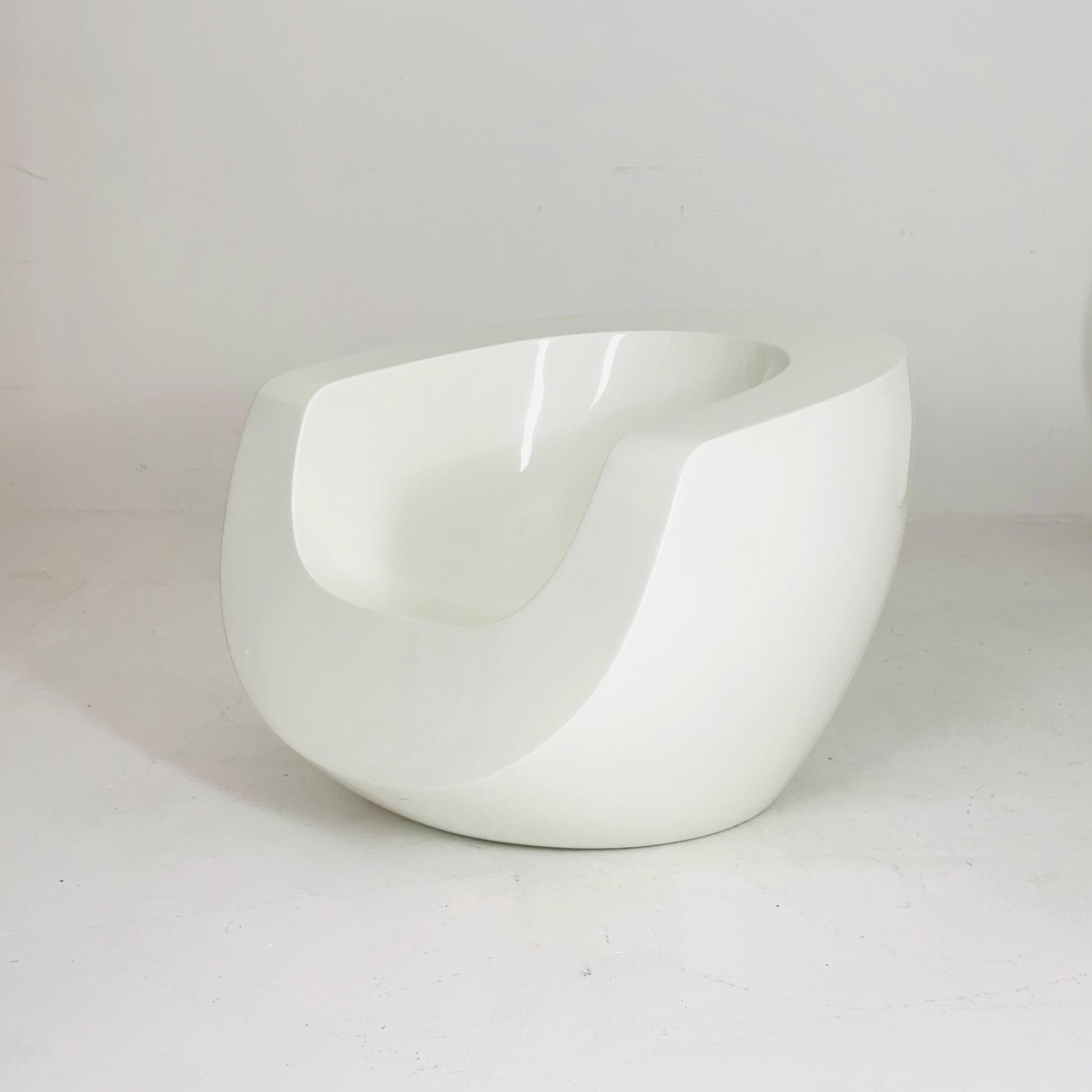 Set of 3 “Moon” Armchairs & Matching Table by Mike To for Infiniture, 1980s