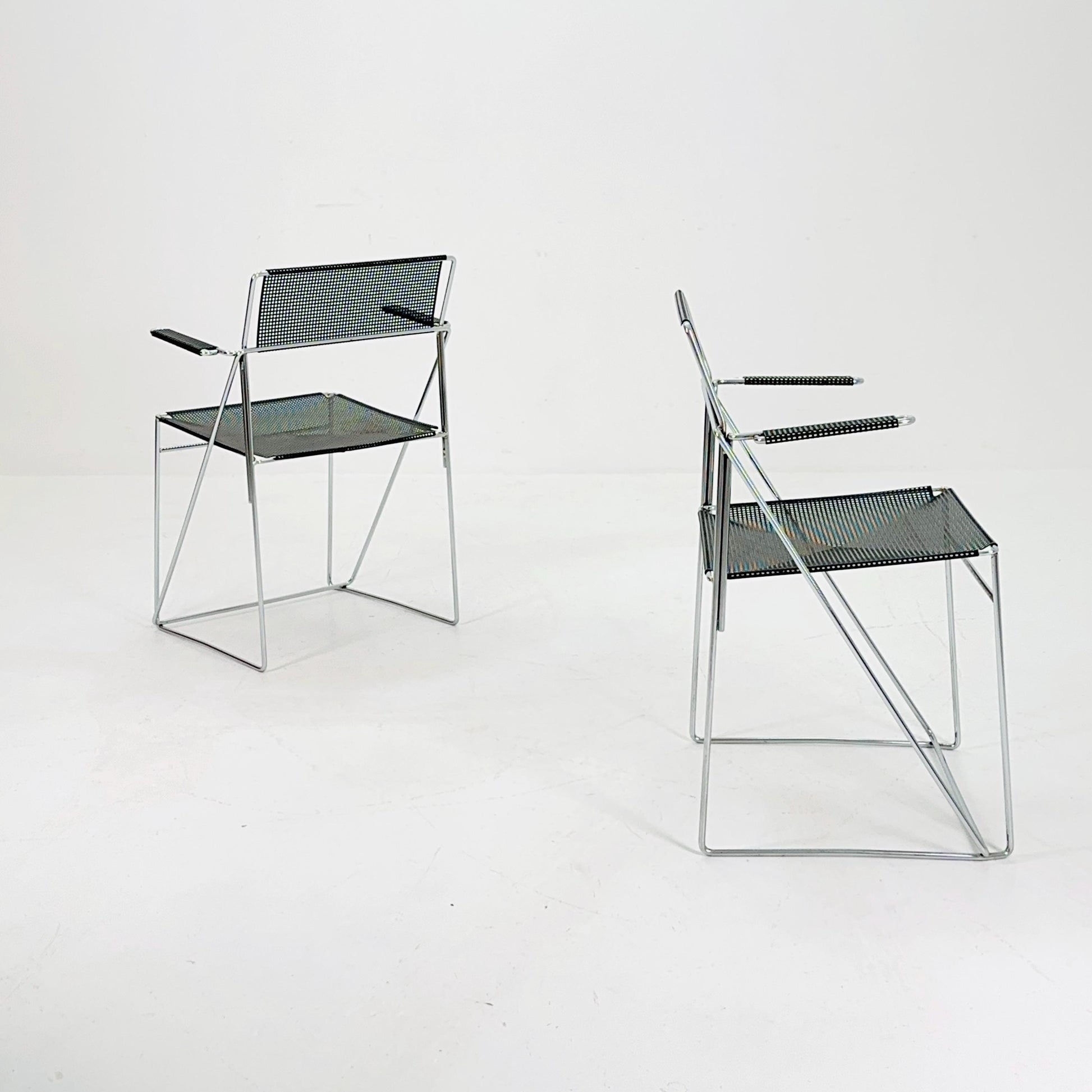 Set of 2 X-Line Armchairs by Niels Jørgen Haugesen for Hybodan AS, 1970s
