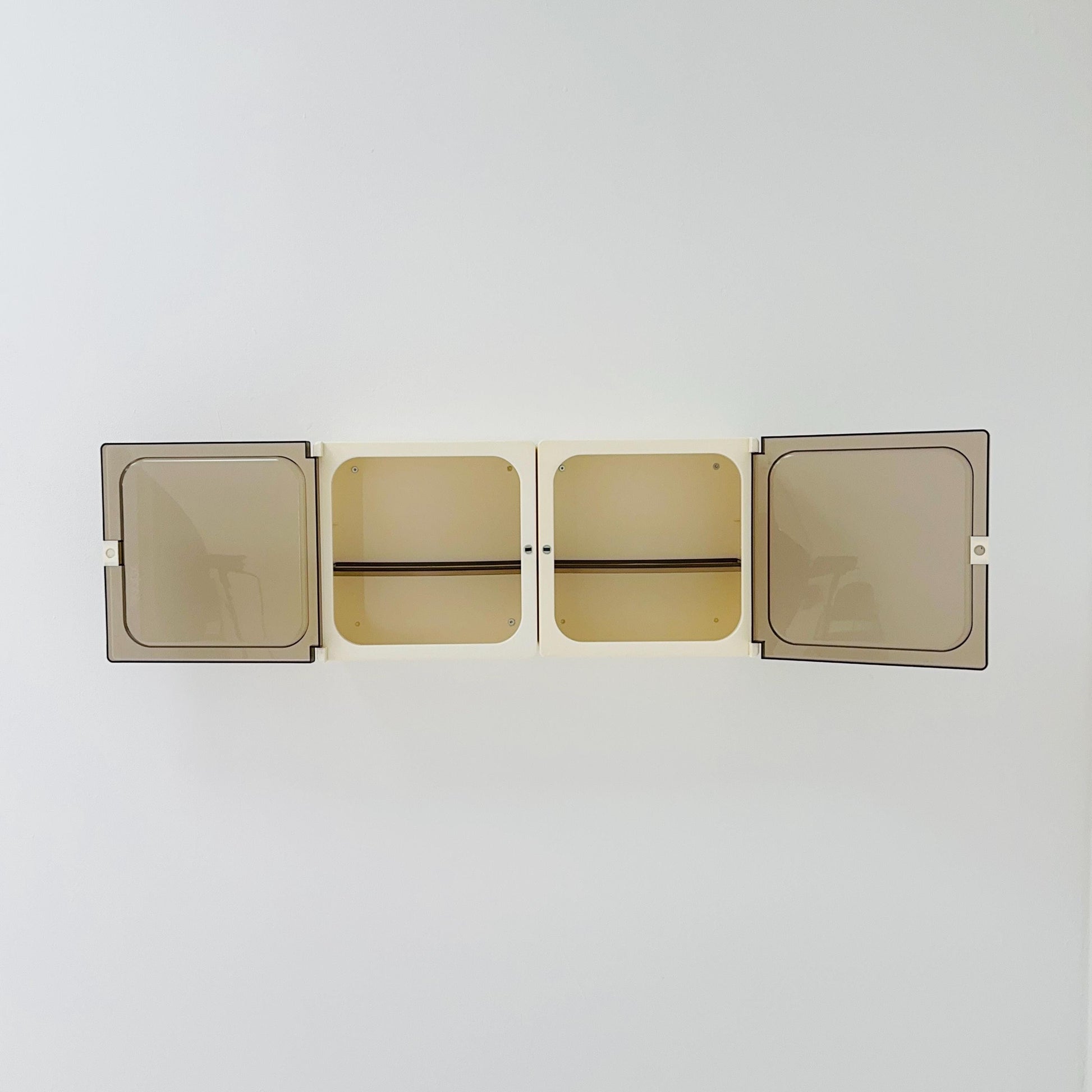 Set of 2 Space Age Wall Cabinets, Bathroom Medicine Cabinets, 1970s