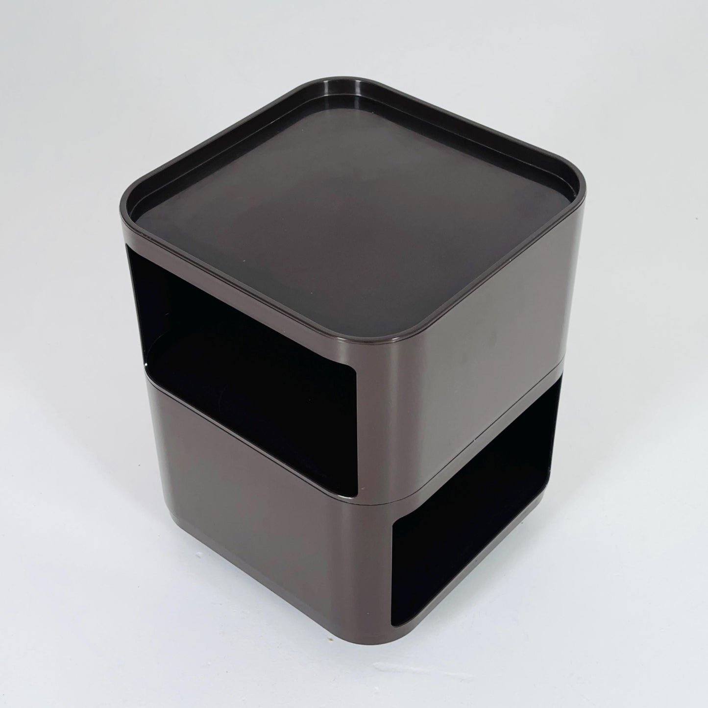 Brown Componibili Square serving trolley by Anna Castelli for Kartell - Italy 1960s model 4970