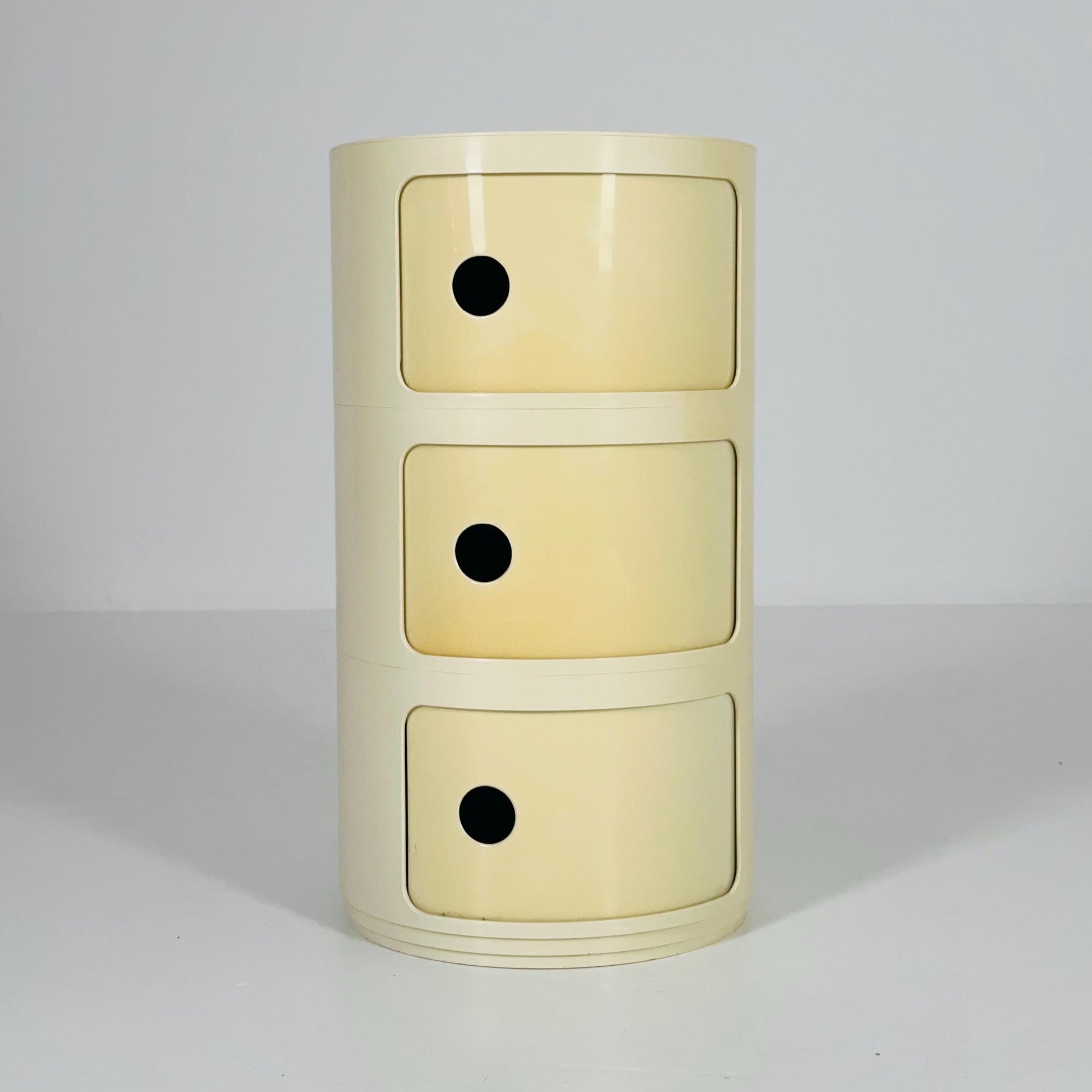 Mid century Anna Castelli Ferrieri Roll Container for Kartell, Model 4965-6-7 – 3-Tier Storage Unit Italy 1970s