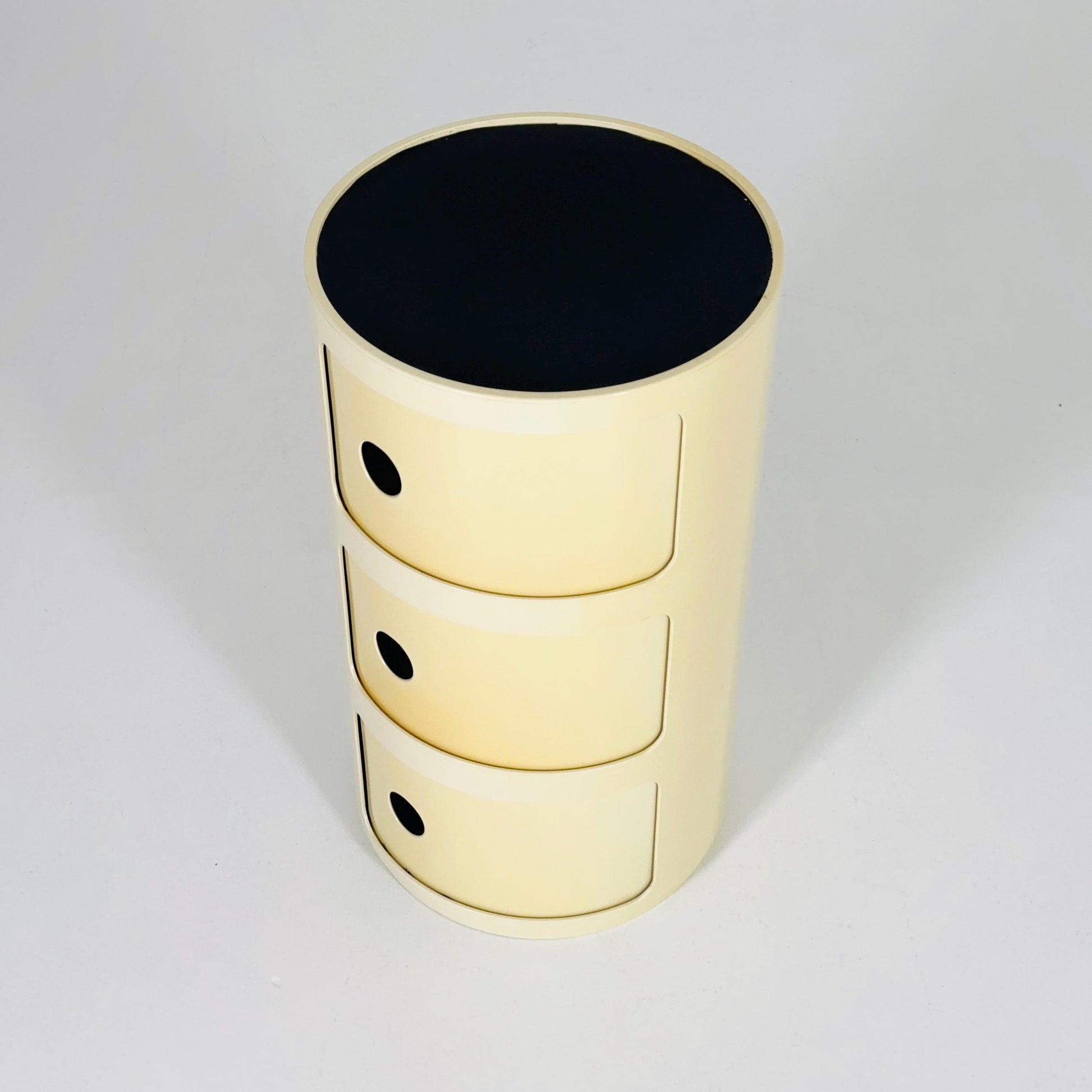 Mid century Anna Castelli Ferrieri Roll Container for Kartell, Model 4965-6-7 – 3-Tier Storage Unit Italy 1970s