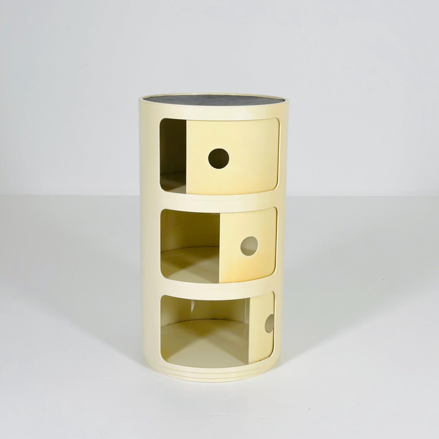 Mid century Anna Castelli Ferrieri Roll Container for Kartell, Model 4965-6-7 – 3-Tier Storage Unit Italy 1970s