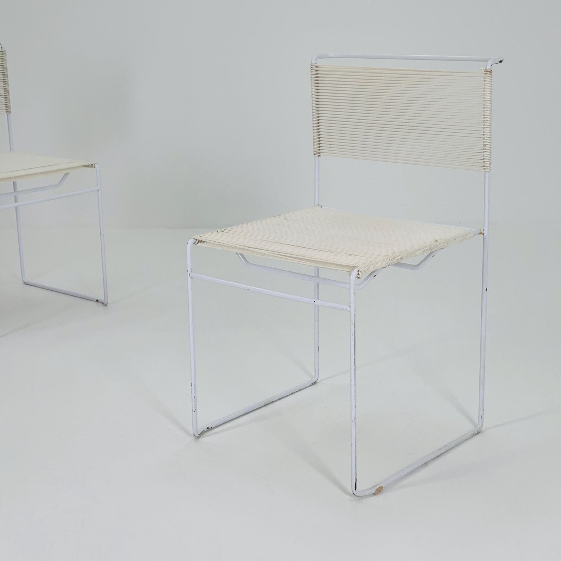 Set of 2 Giandomenico Belotti “Spaghetti” Chairs for Fly Line, Italy, 1970s