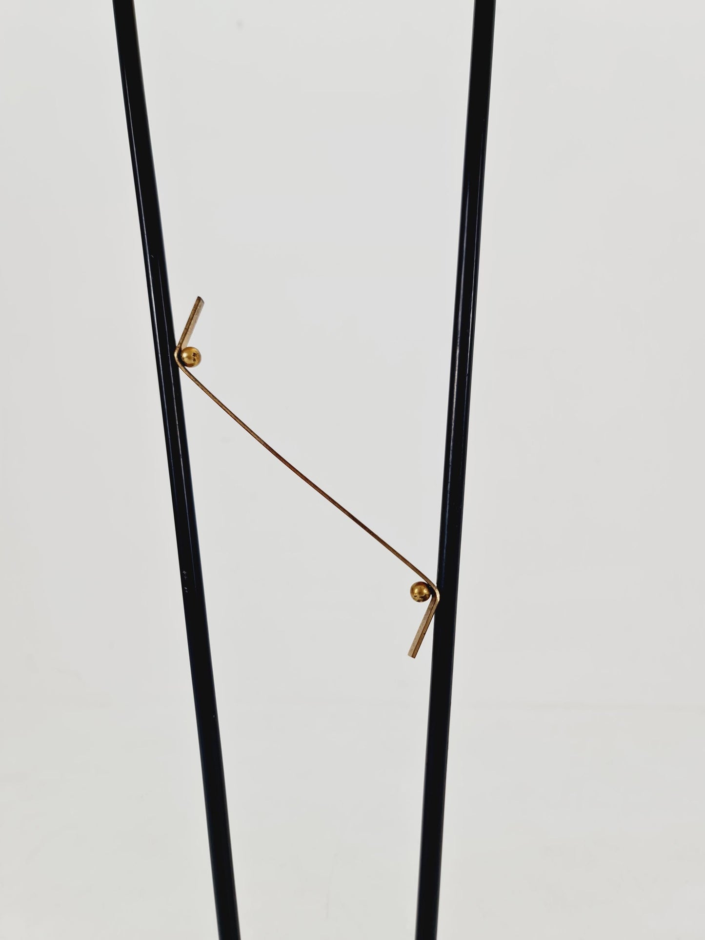 EXTREME RARE brass 1950s vintage floor lamp / bag lamp mcm