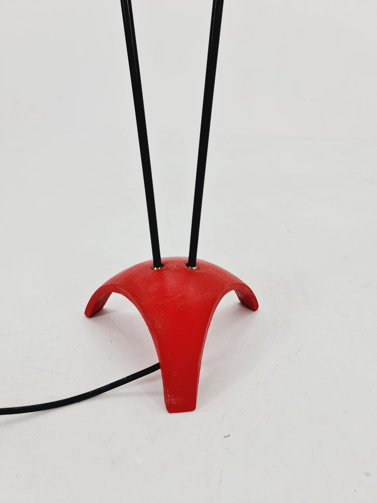 EXTREME RARE brass 1950s vintage floor lamp / bag lamp mcm